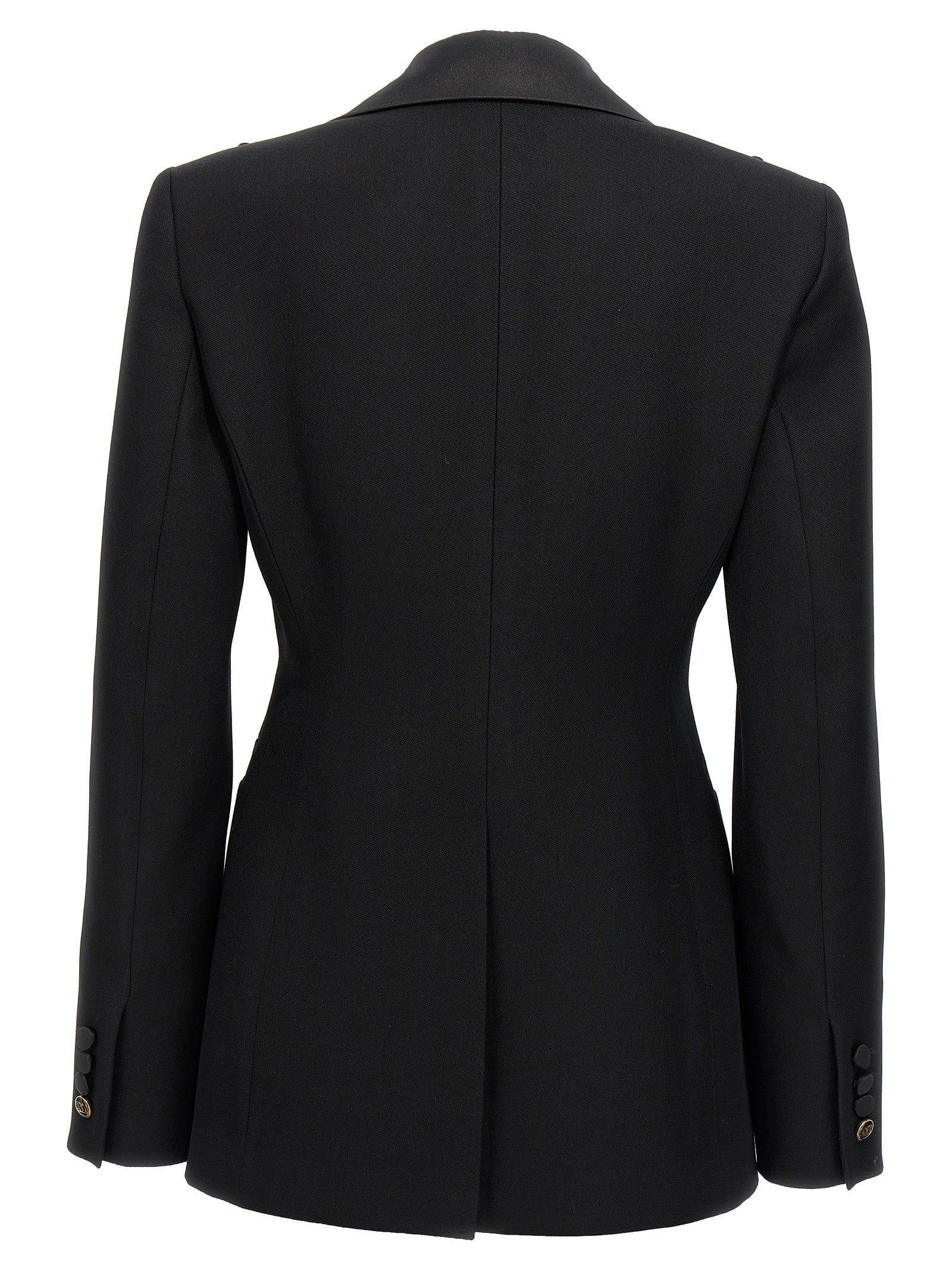 Max Mara Black Virgin Wool Women's Blazer