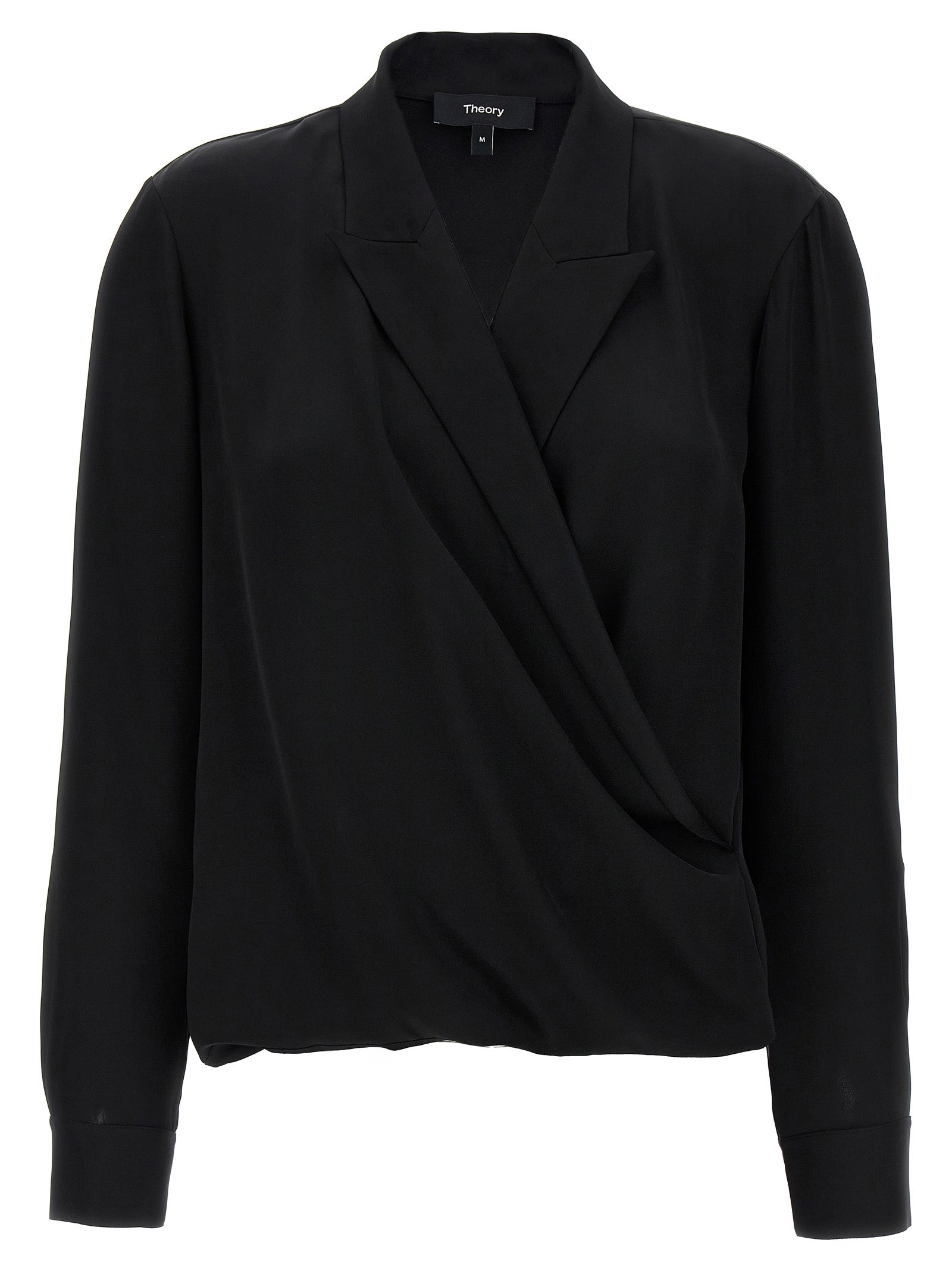 Theory Black Silk Women's Blouse