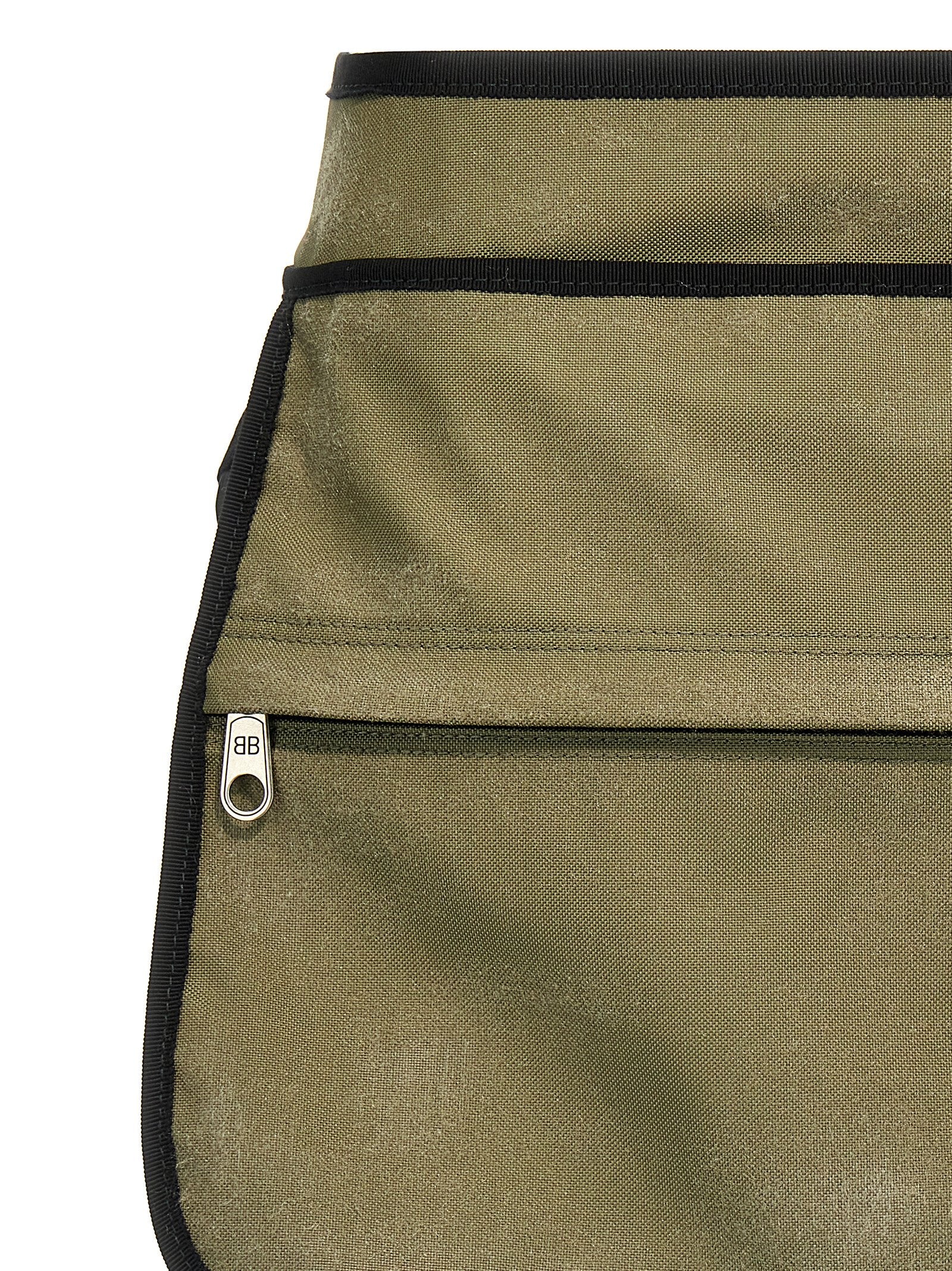 Balenciaga Bicolor Polyamide Long Women's Skirt