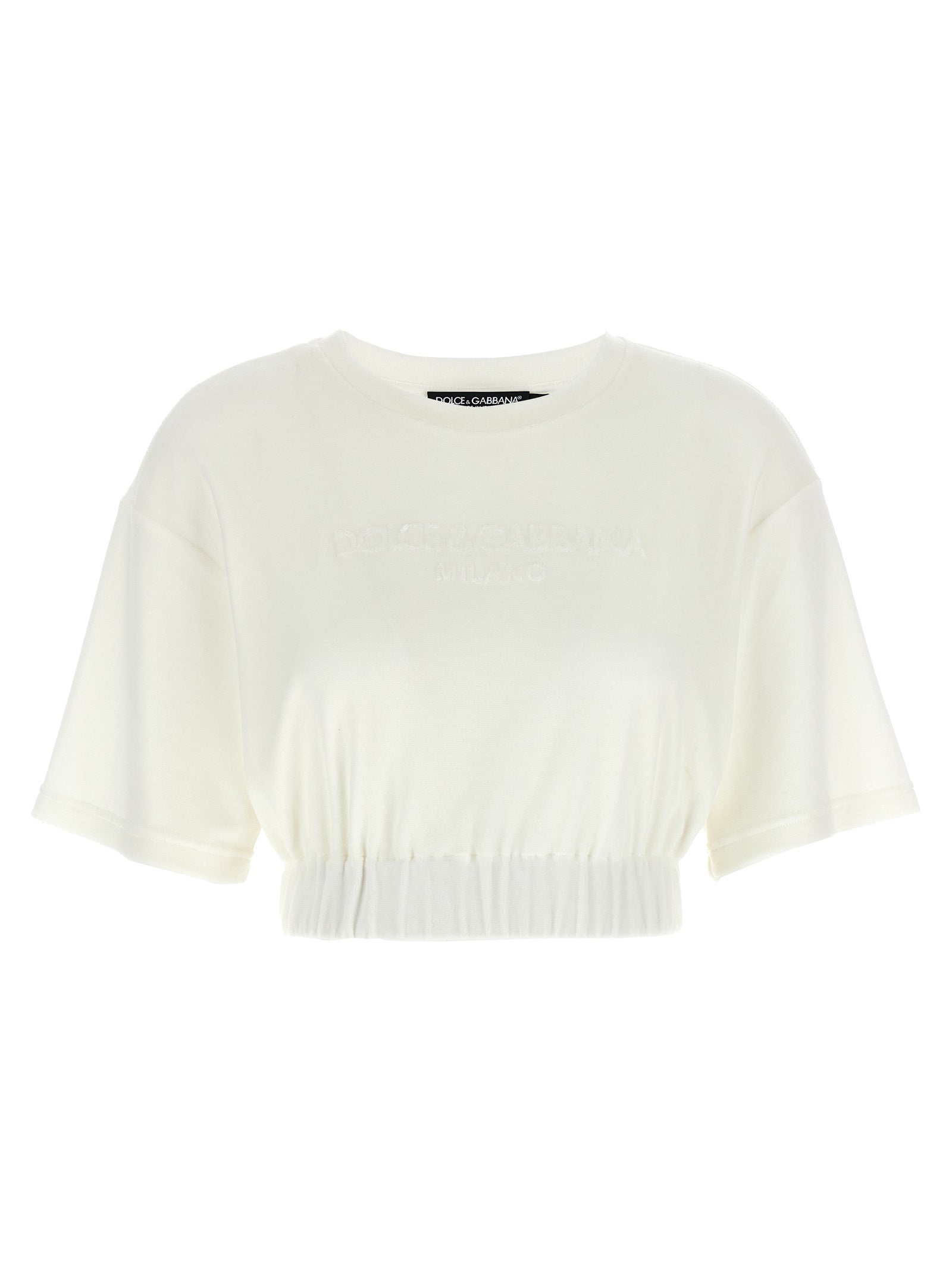 Dolce & Gabbana White Cotton Women's T-Shirt