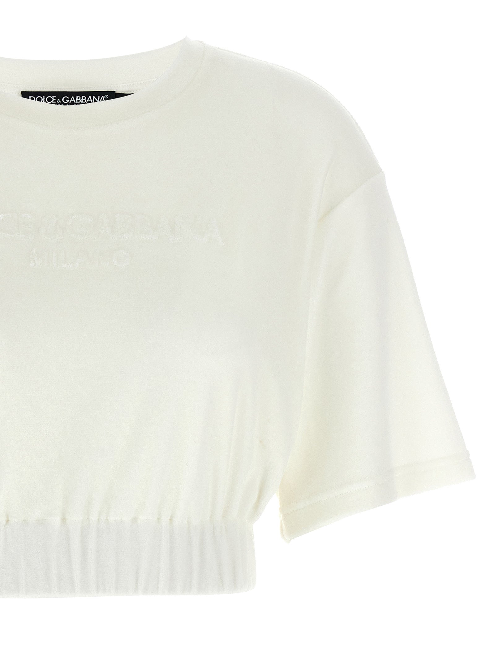 Dolce & Gabbana White Cotton Women's T-Shirt