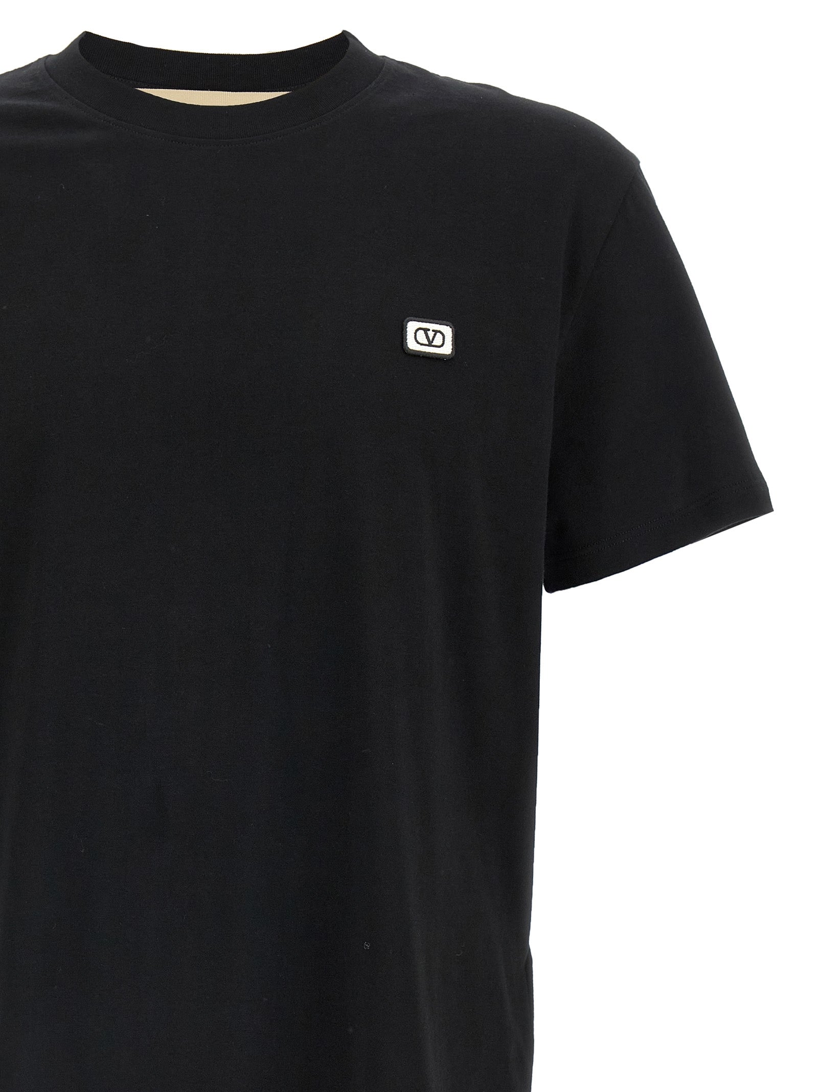 Valentino Garavani Black Cotton Men's T-Shirt