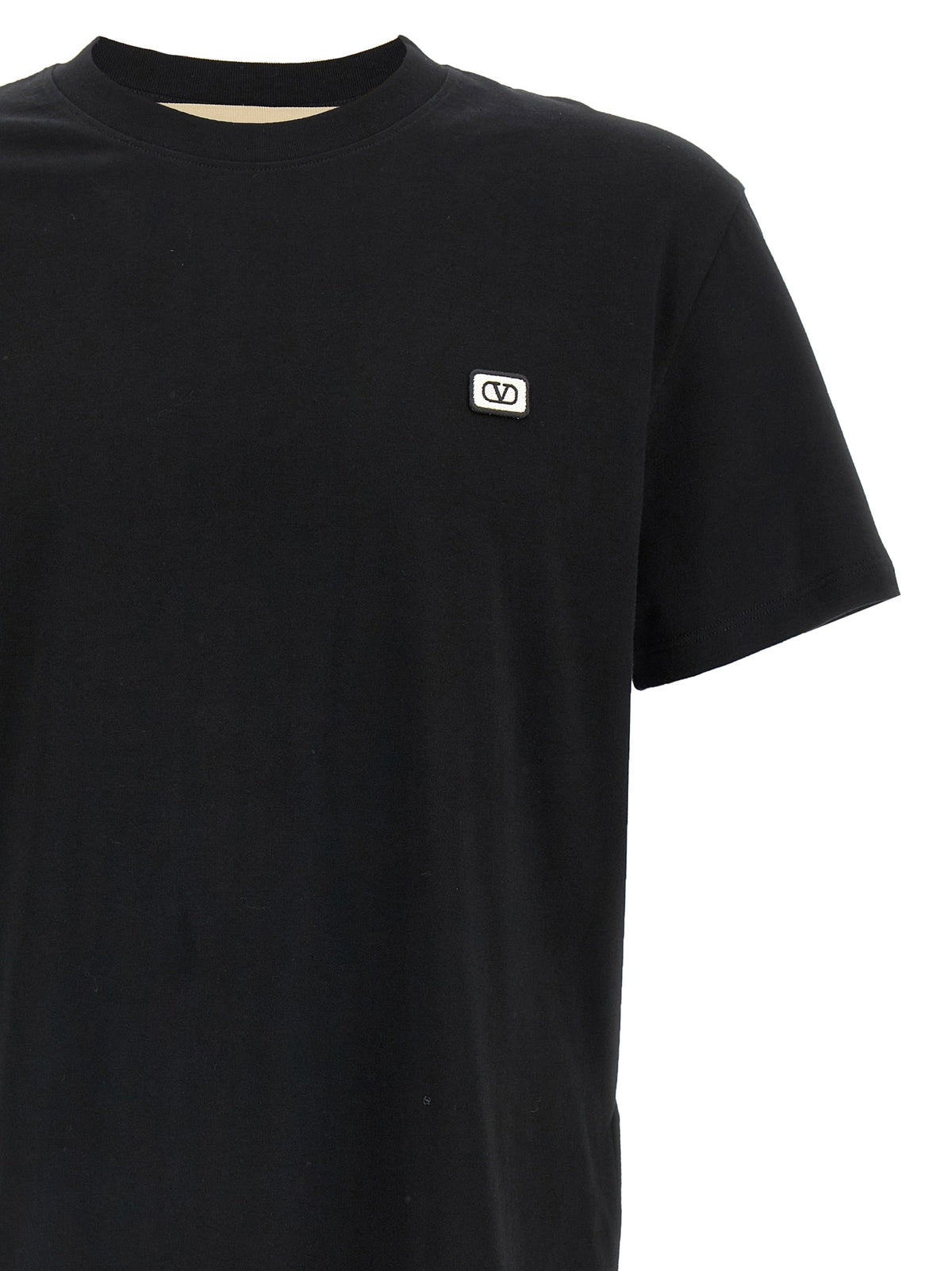 Valentino Garavani Black Cotton Men's T-Shirt