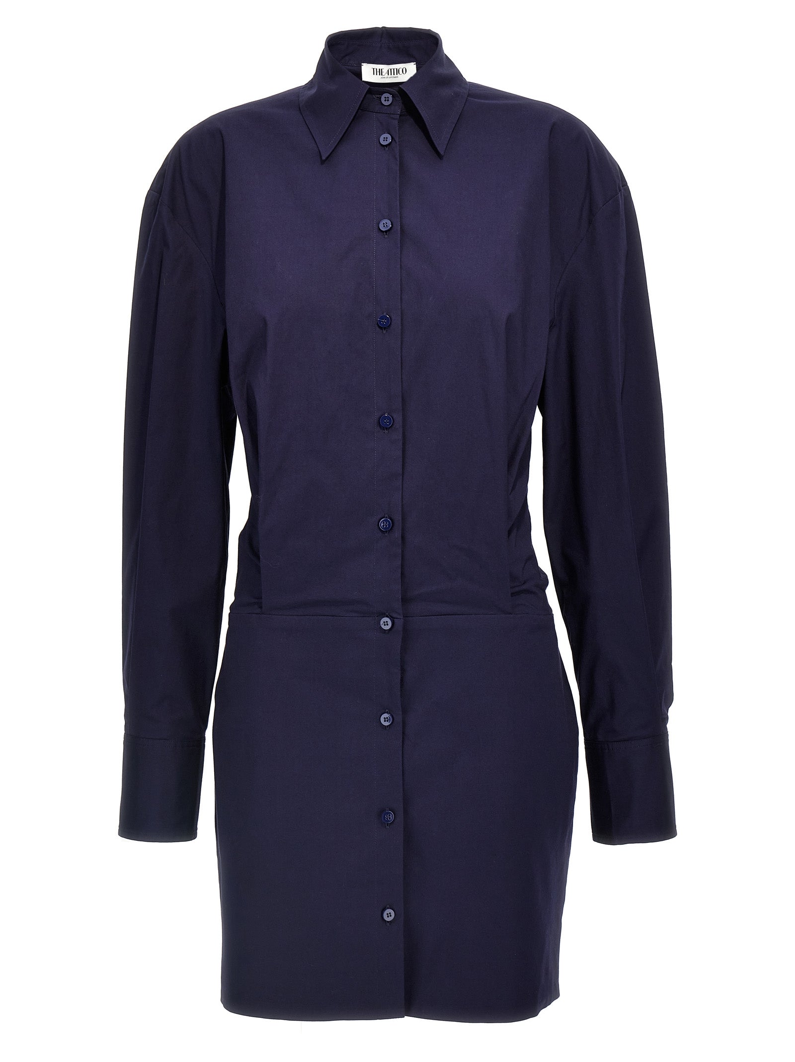 The Attico Blue Cotton Short Women's Dress