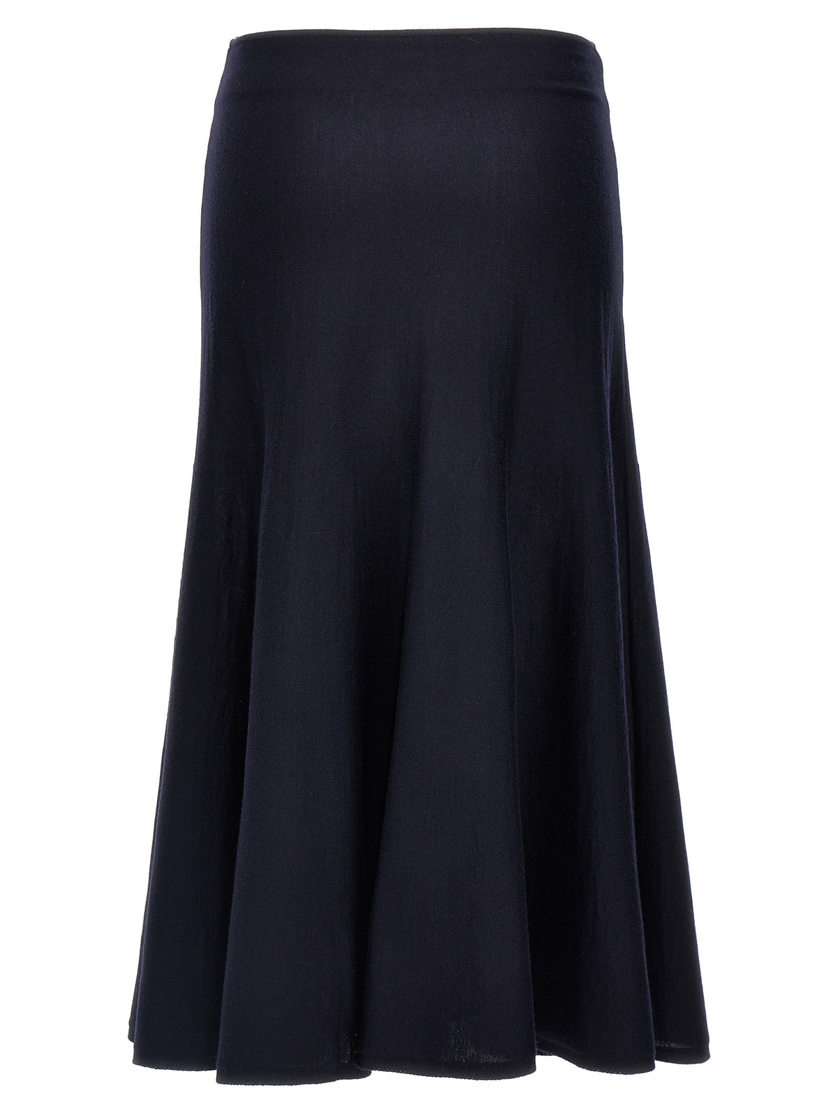 Khaite Blue Wool Midi Women's Skirt