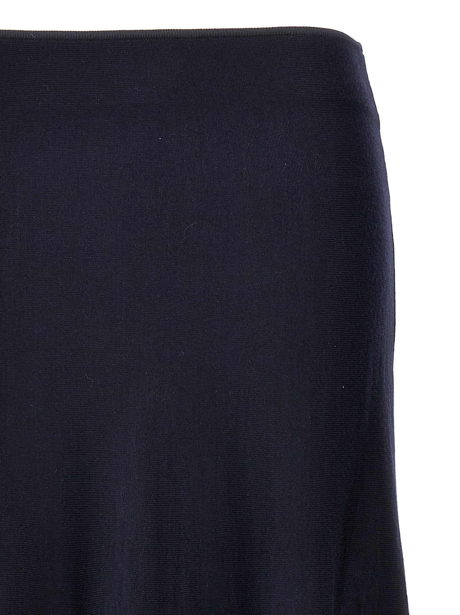 Khaite Blue Wool Midi Women's Skirt
