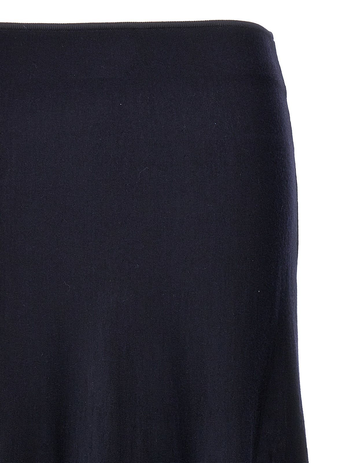 Khaite Blue Wool Midi Women's Skirt