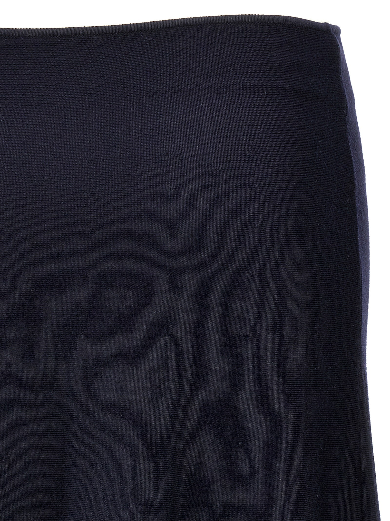 Khaite Blue Wool Midi Women's Skirt