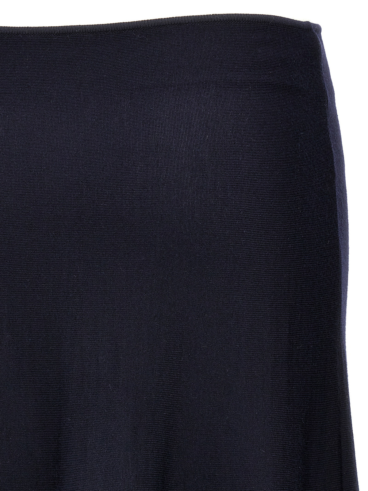 Khaite Blue Wool Midi Women's Skirt