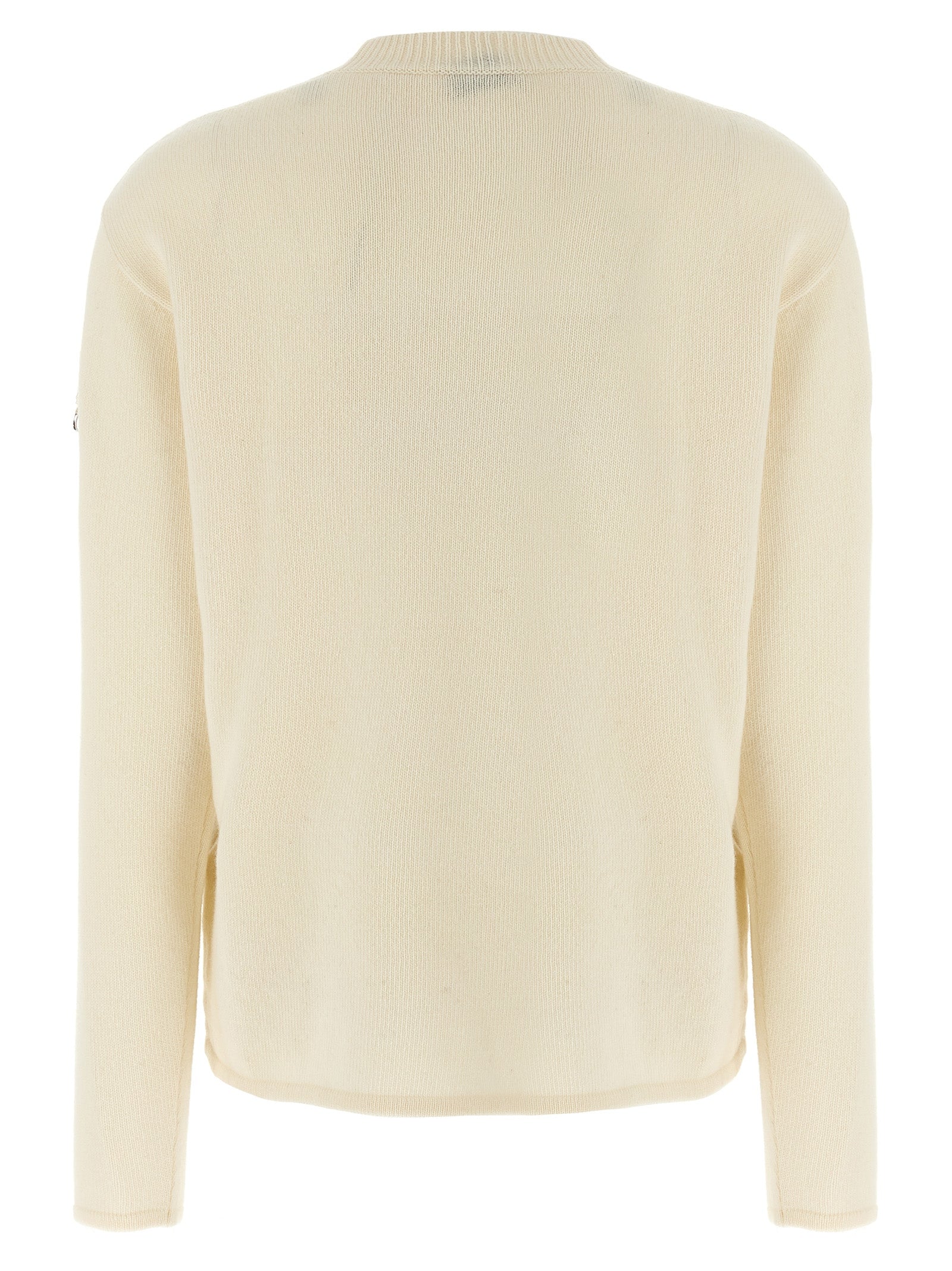 MONCLER GENIUS White Wool Women's Cardigan
