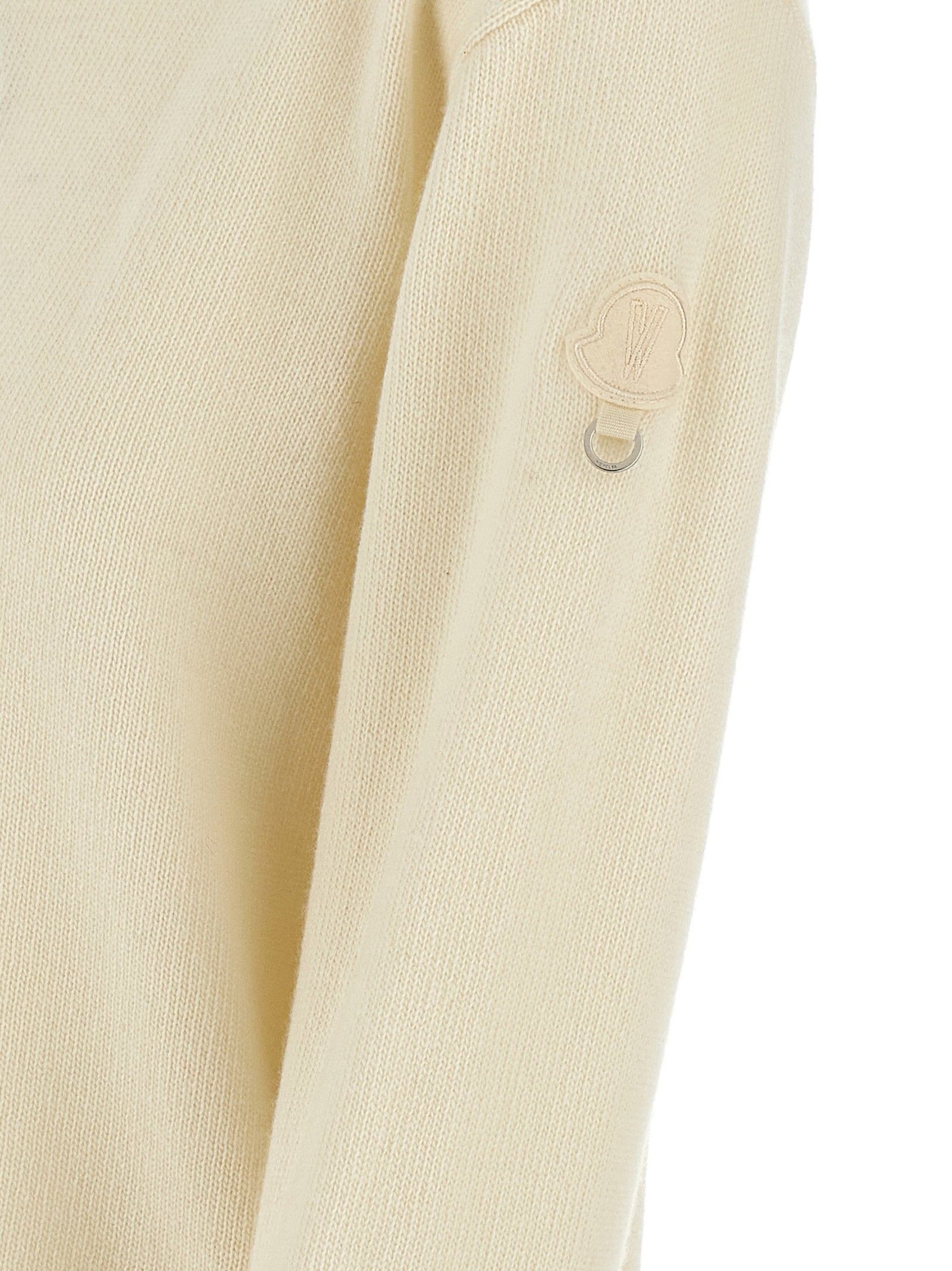 MONCLER GENIUS White Wool Women's Cardigan