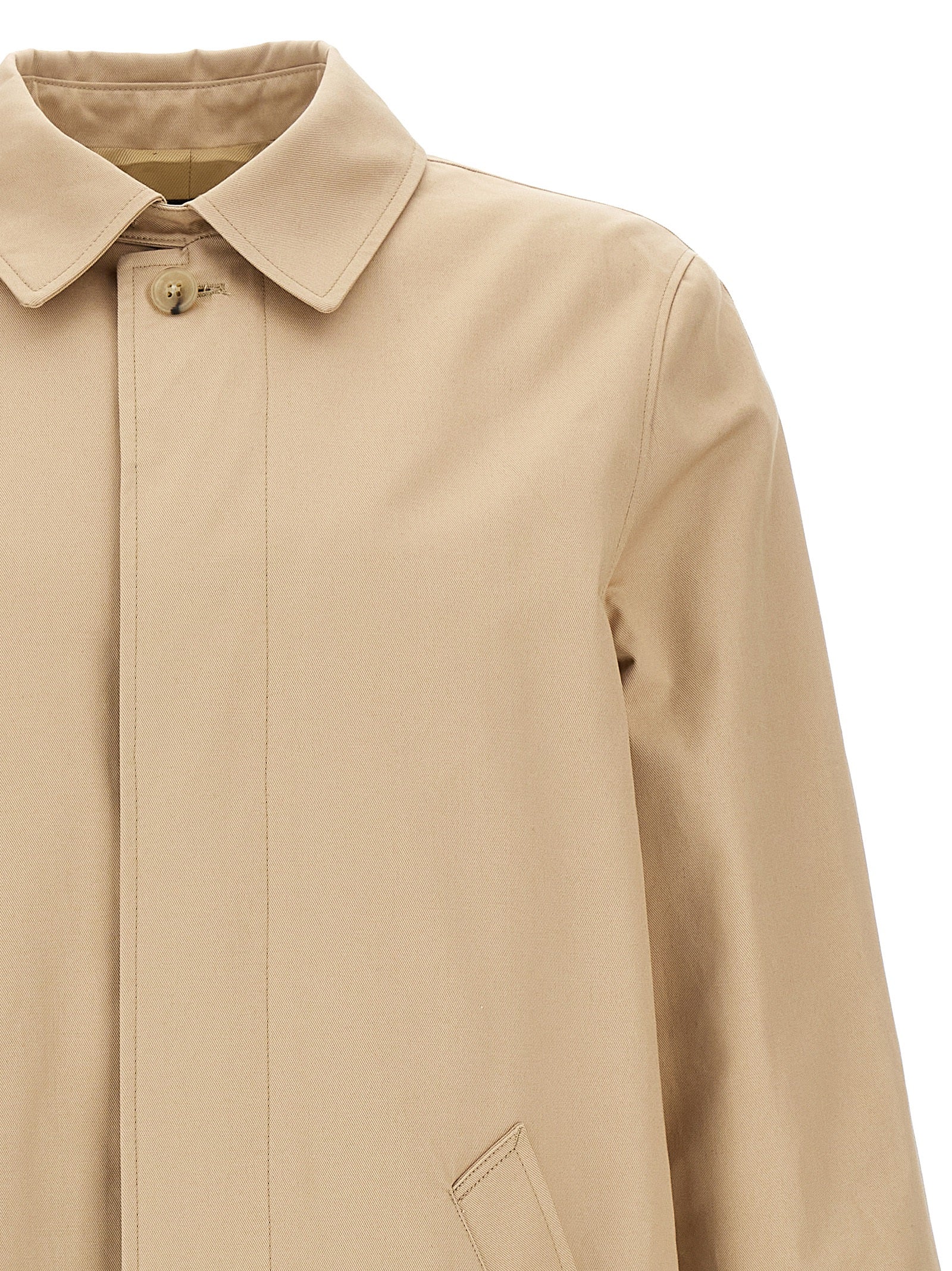 A.P.C. Beige Cotton Men's Coat