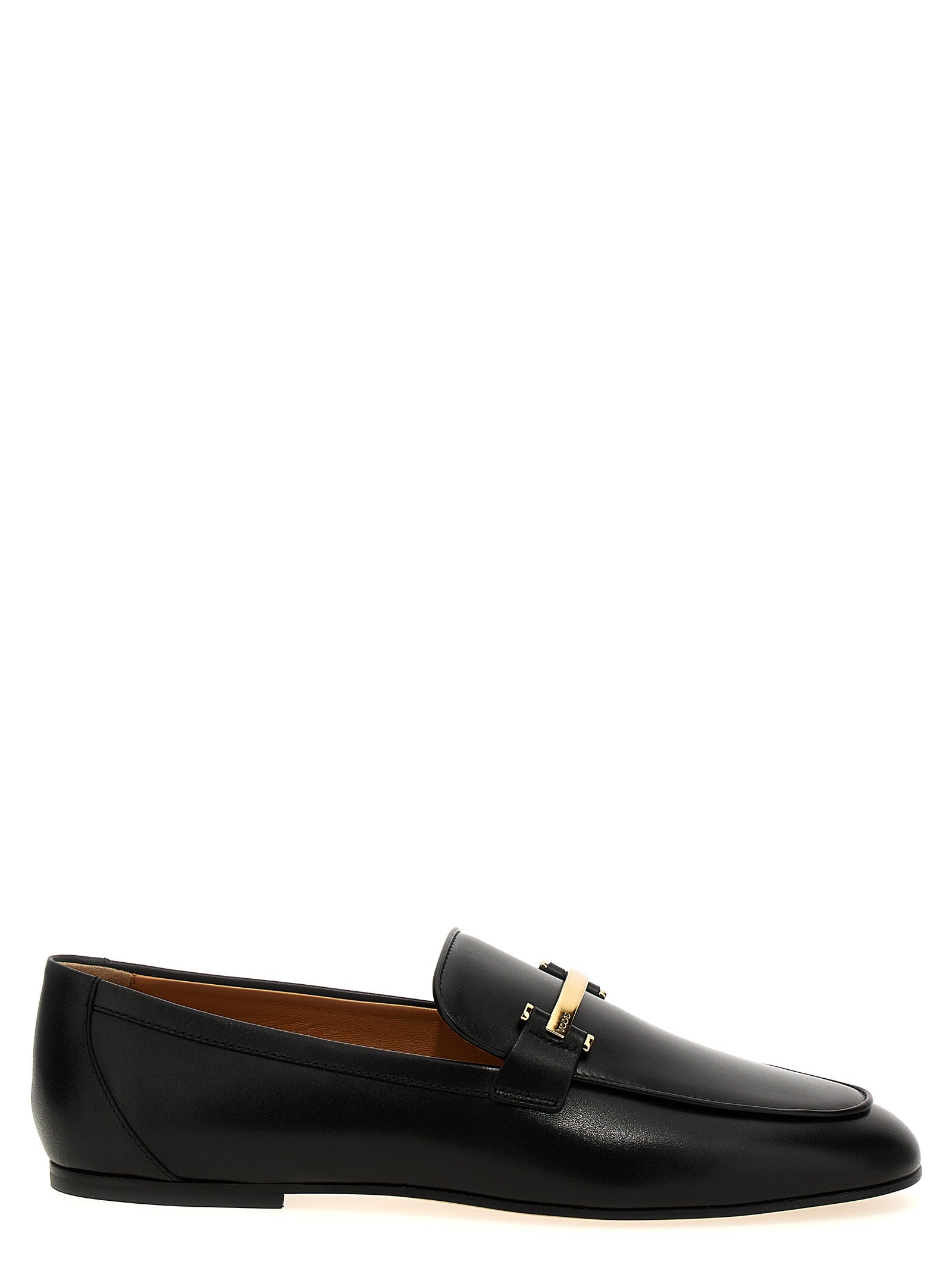 Tod's Black Calfskin Slip-On Women's Loafers