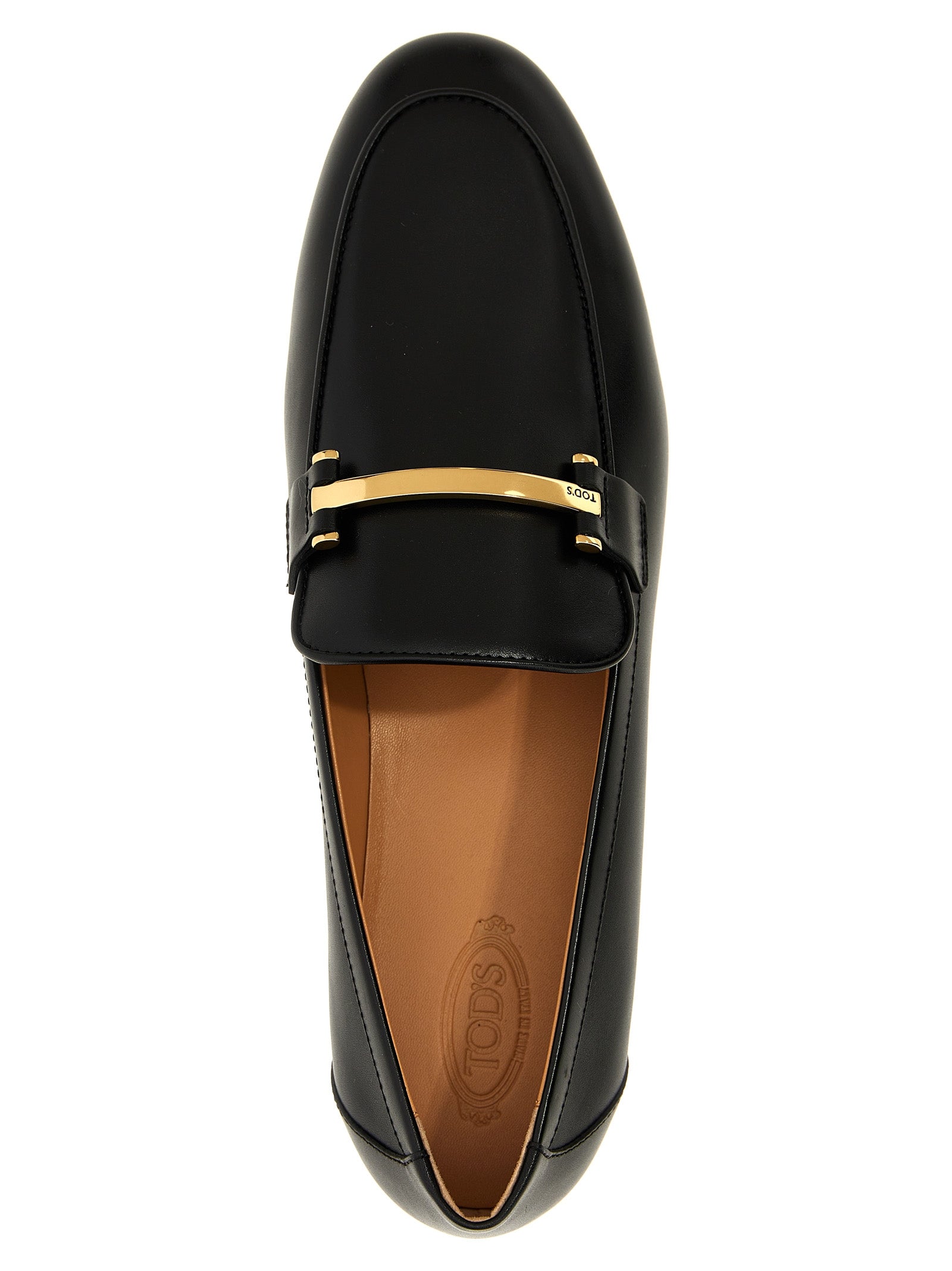 Tod's Black Calfskin Slip-On Women's Loafers
