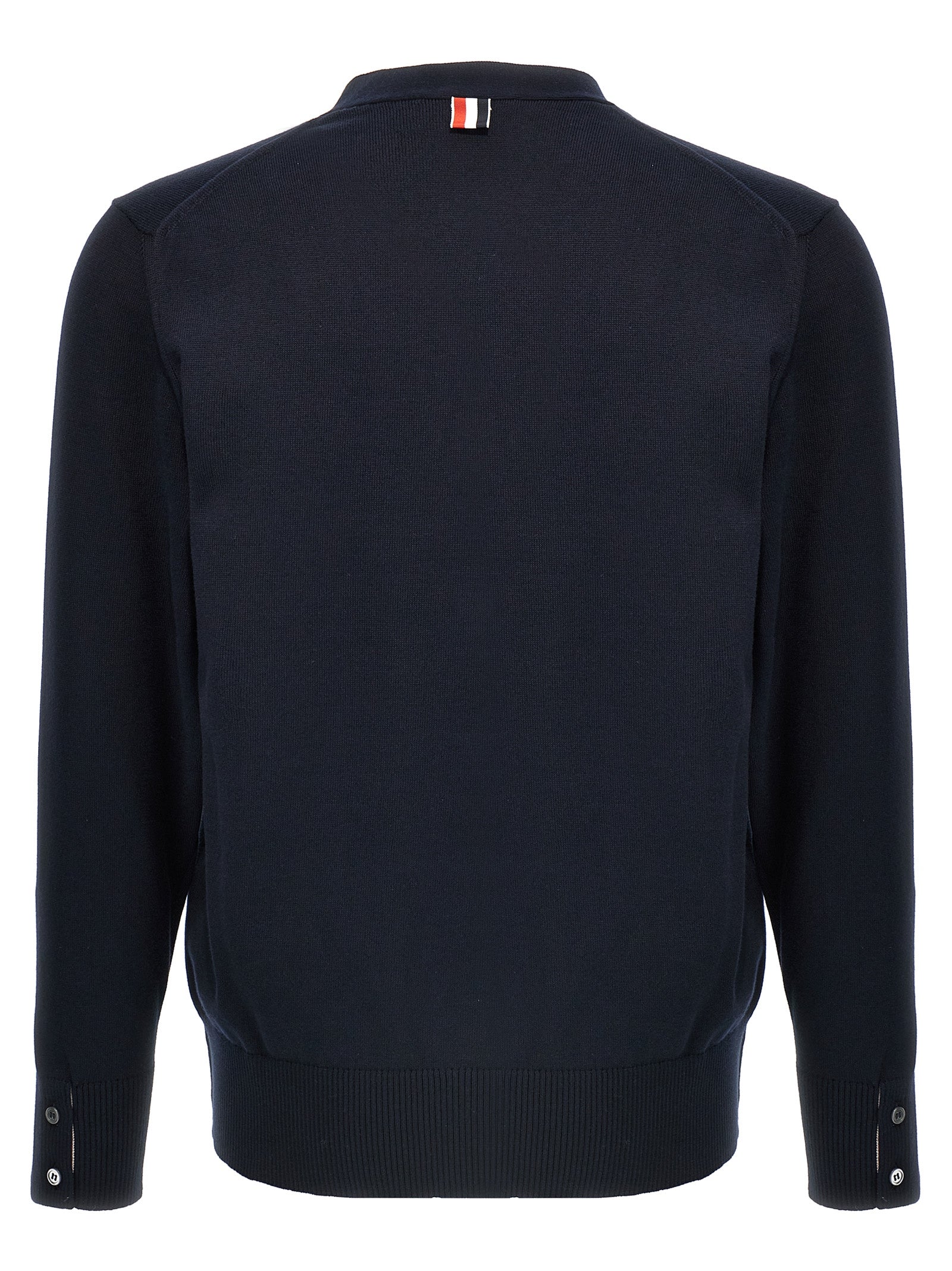 Thom Browne Blue Cotton Men's Cardigan