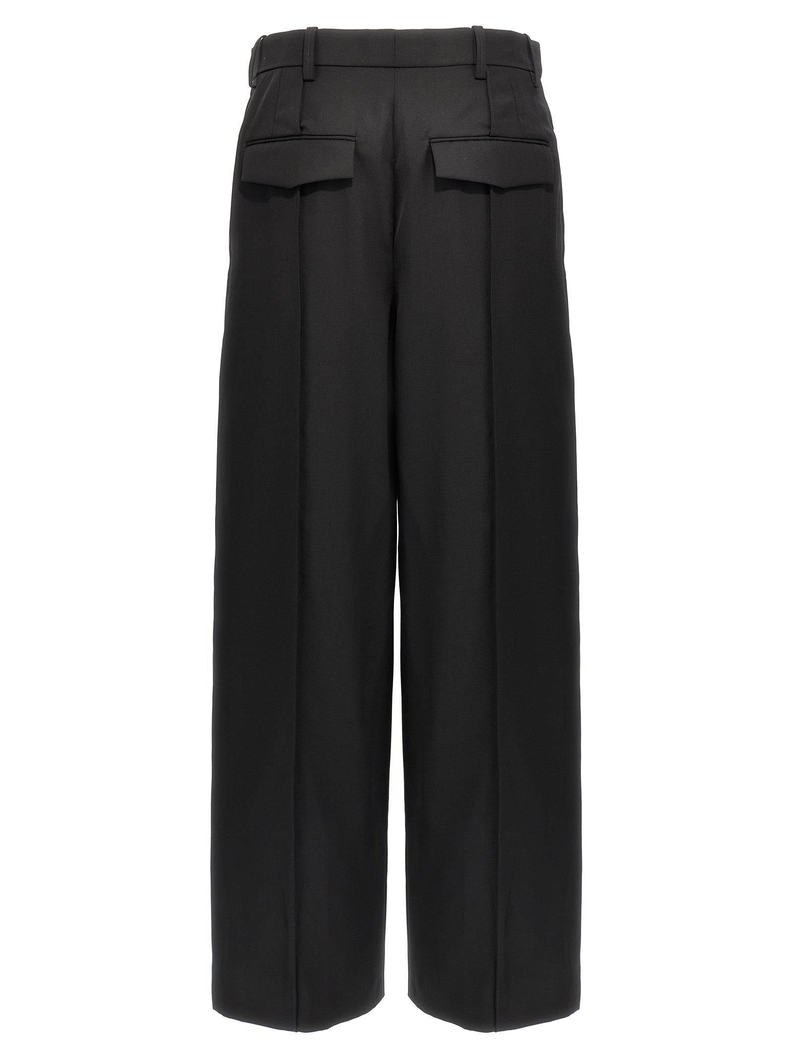 Wardrobe.Nyc Black Wool Casual Women's Pants