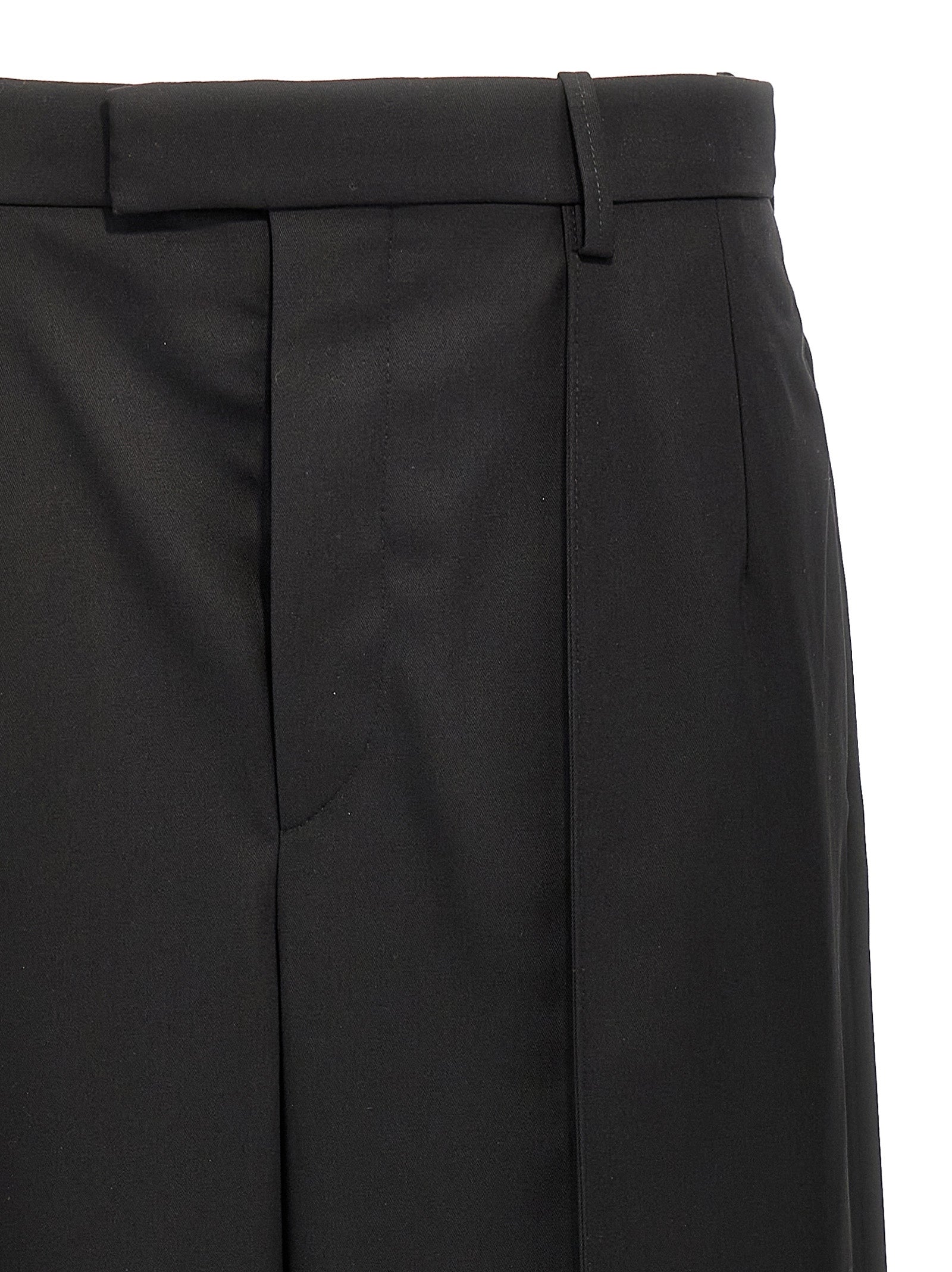Wardrobe.Nyc Black Wool Casual Women's Pants
