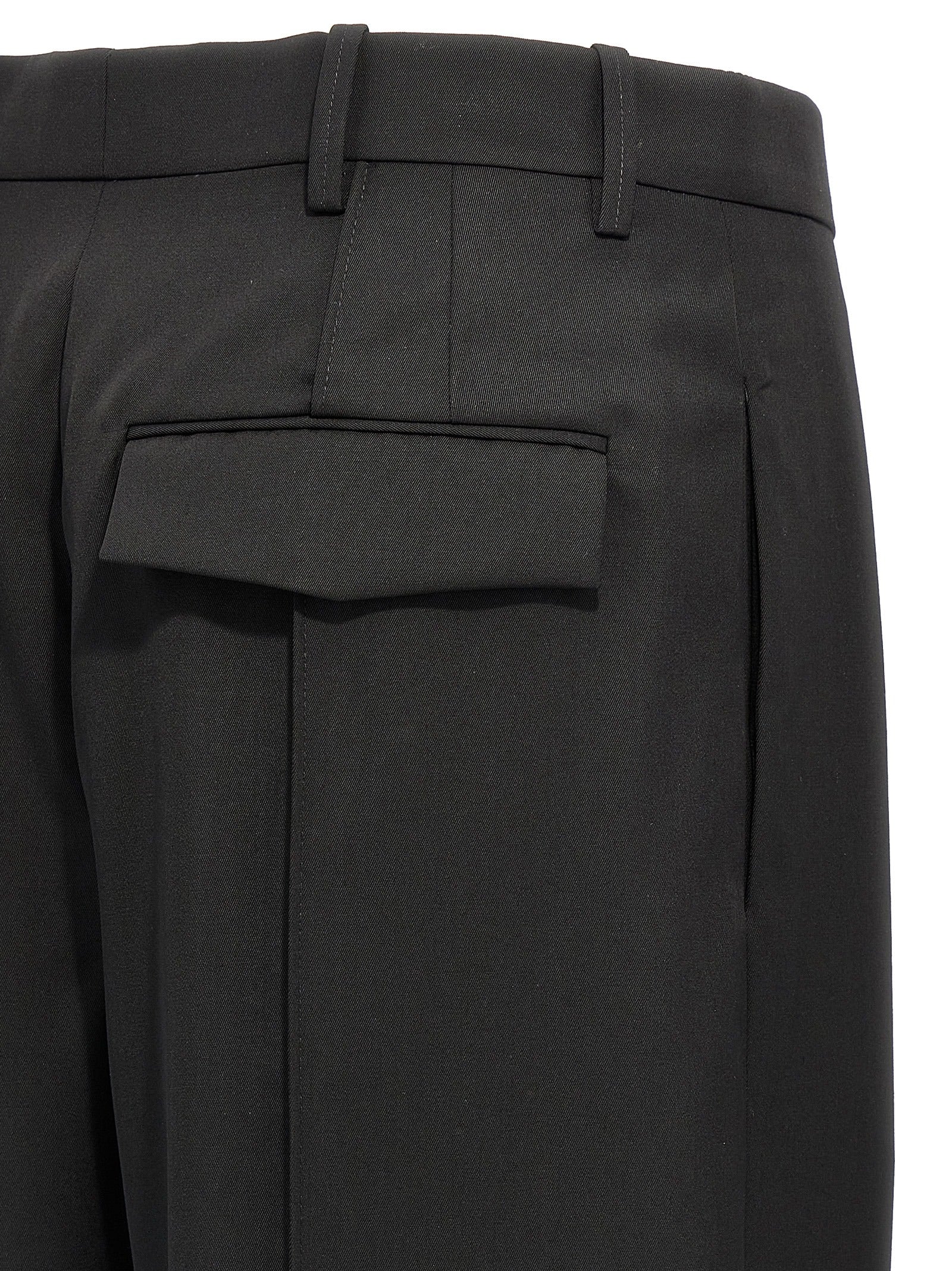 Wardrobe.Nyc Black Wool Casual Women's Pants