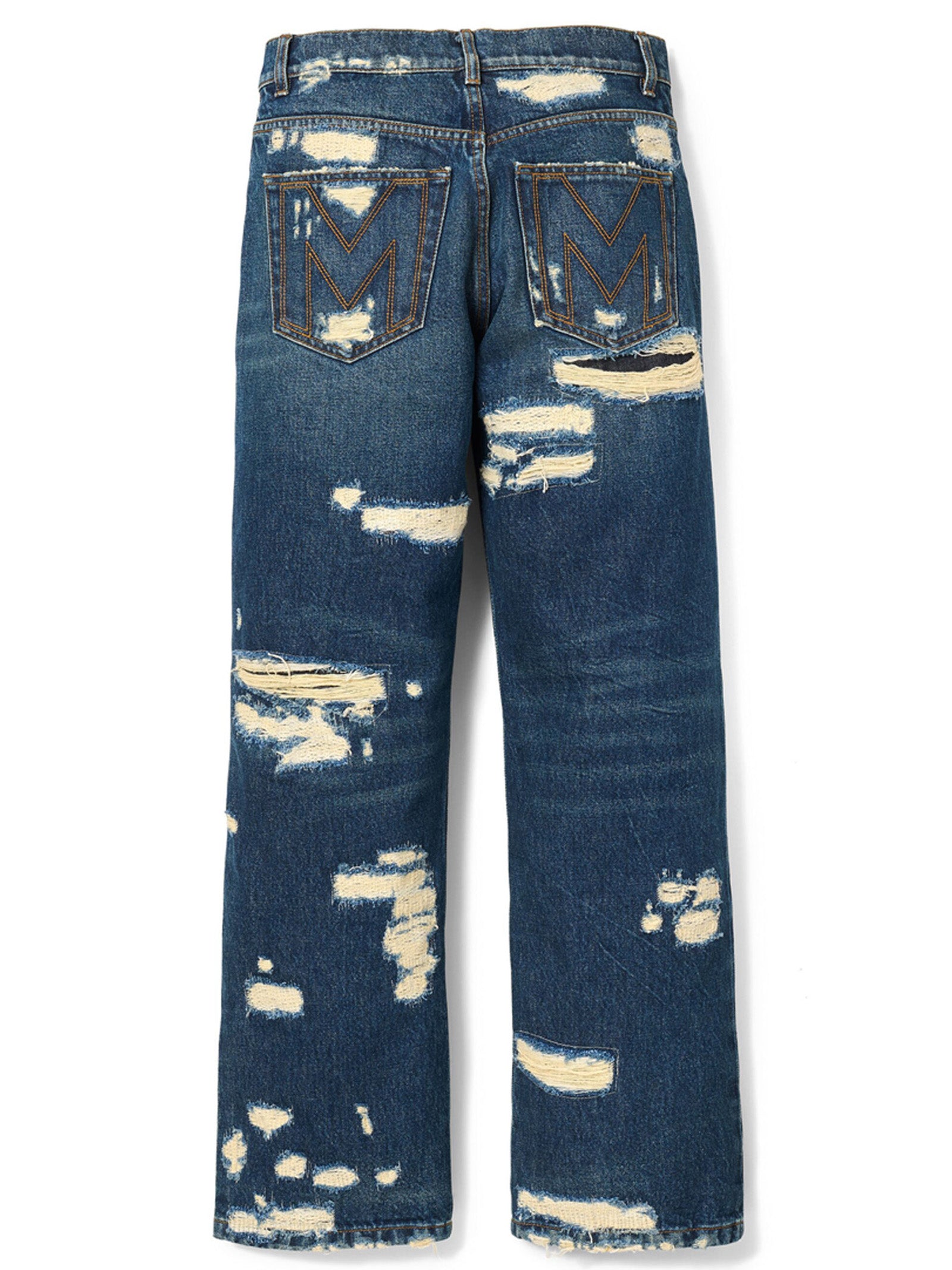 Marc Jacobs Blue Cotton Straight-Leg Women's Jeans