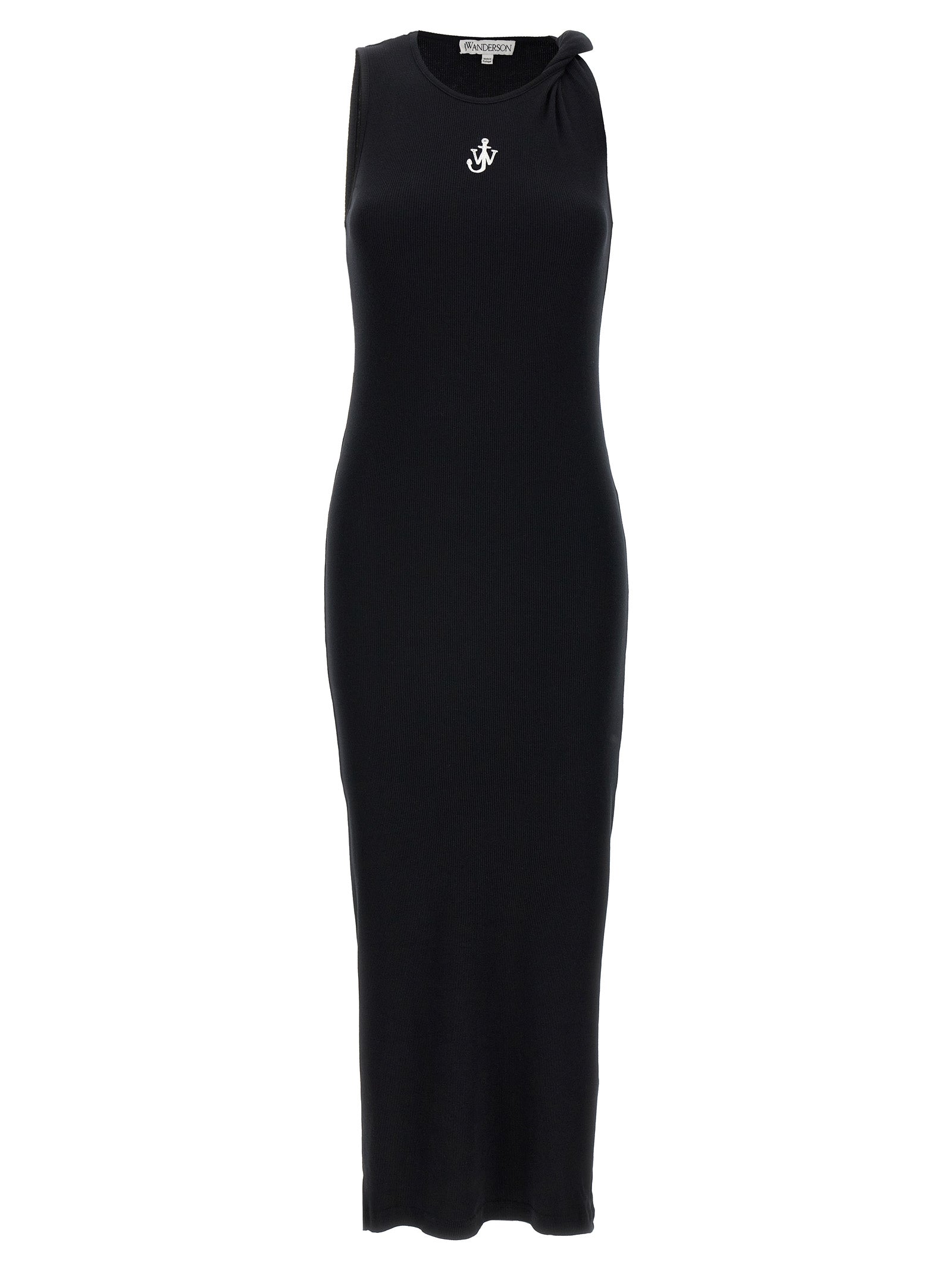 J.W.Anderson Black Cotton Midi Women's Dress