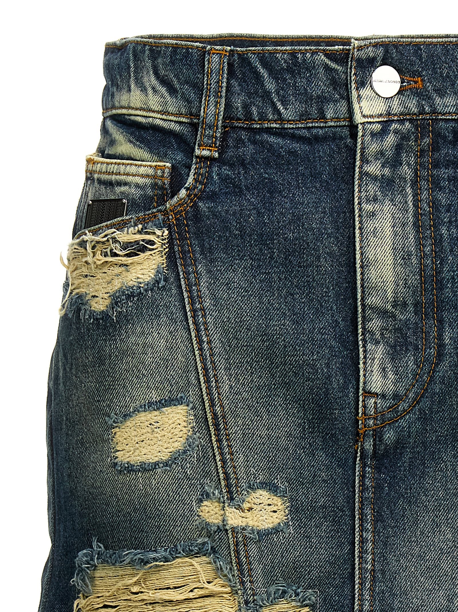 Marc Jacobs Blue Cotton Long Women's Skirt
