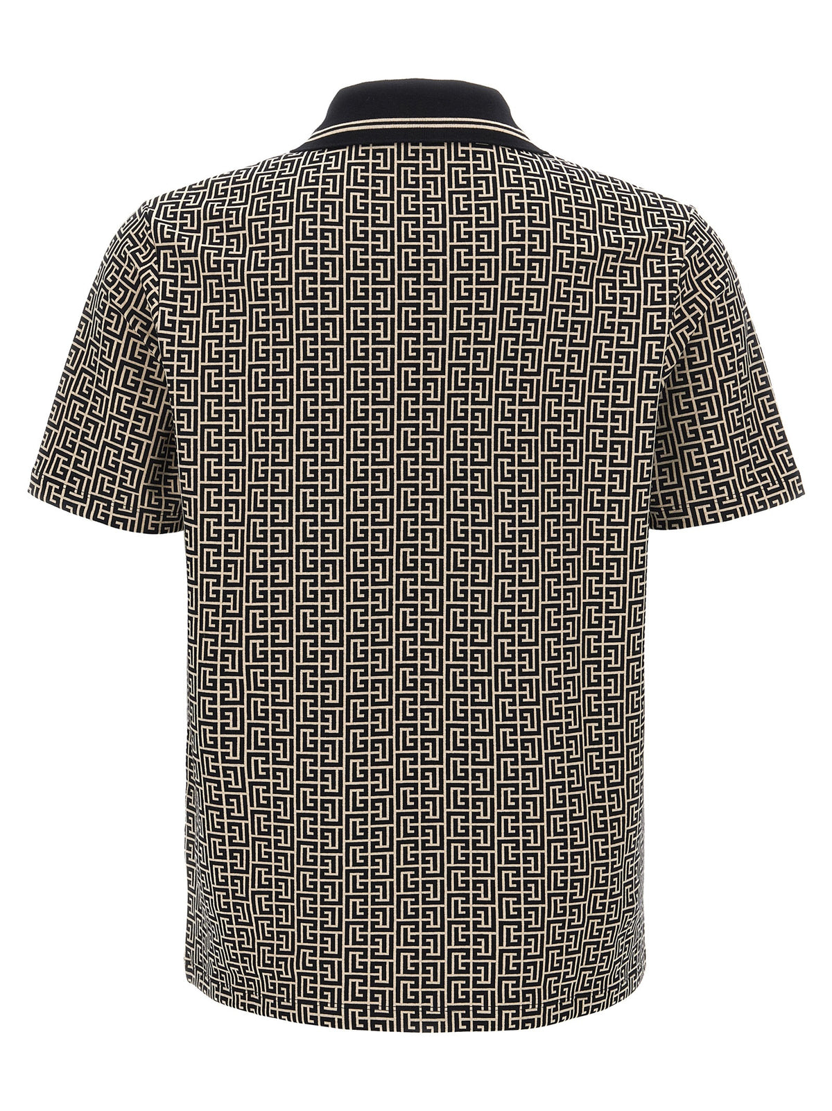 Balmain Bicolor Cotton Polo Men's Shirt