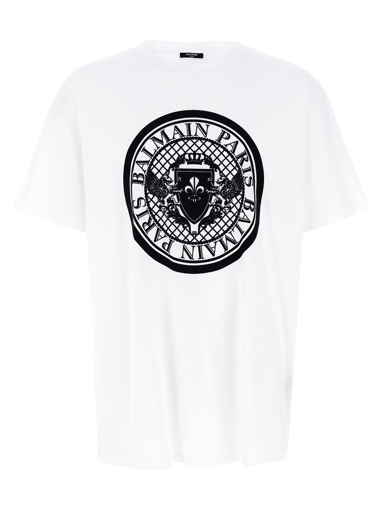 Balmain Bicolor Organic Cotton Men's T-Shirt