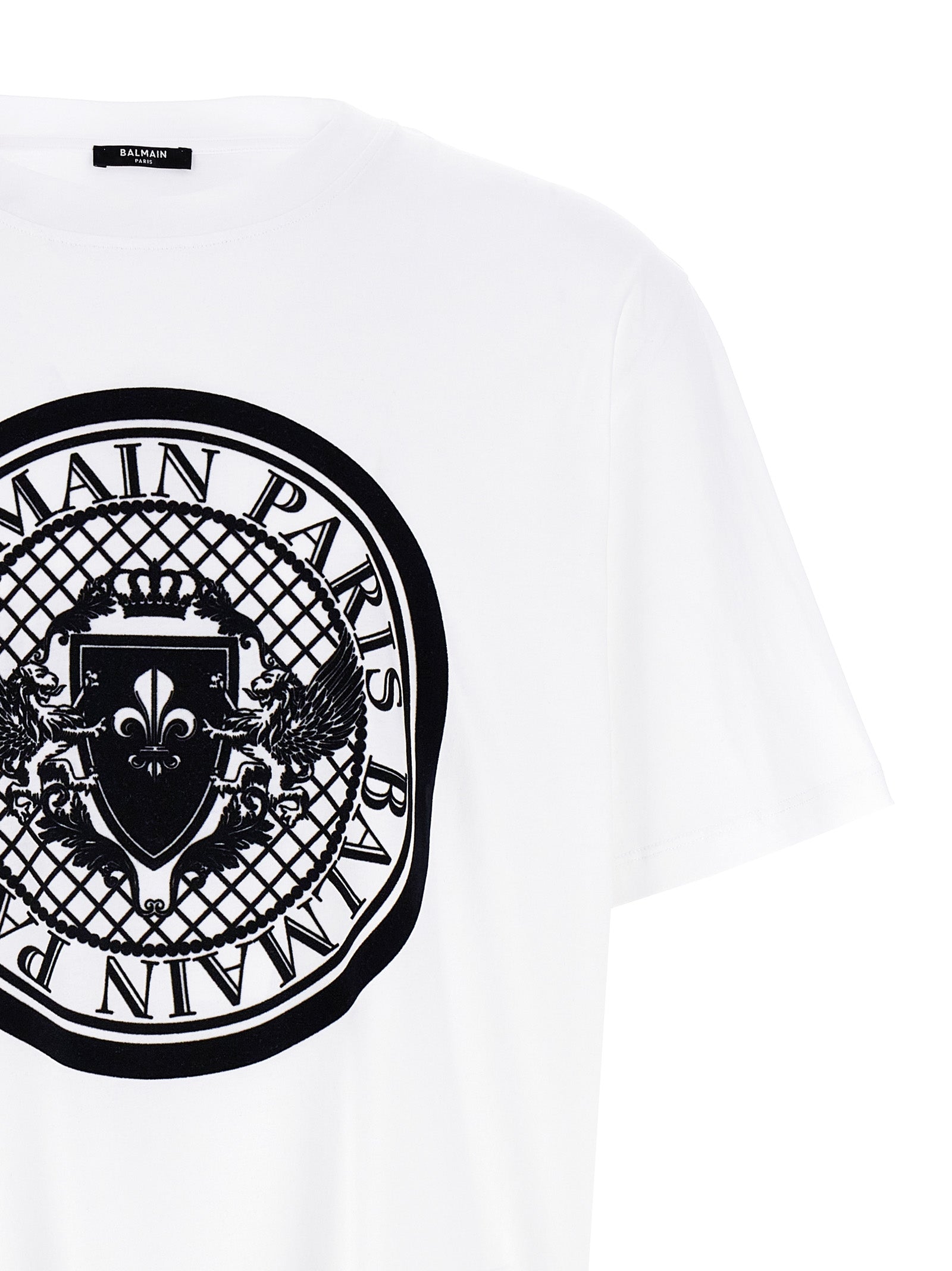 Balmain Bicolor Organic Cotton Men's T-Shirt