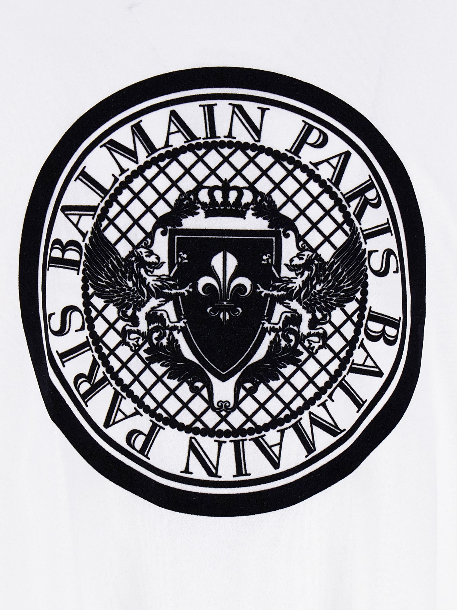 Balmain Bicolor Organic Cotton Men's T-Shirt