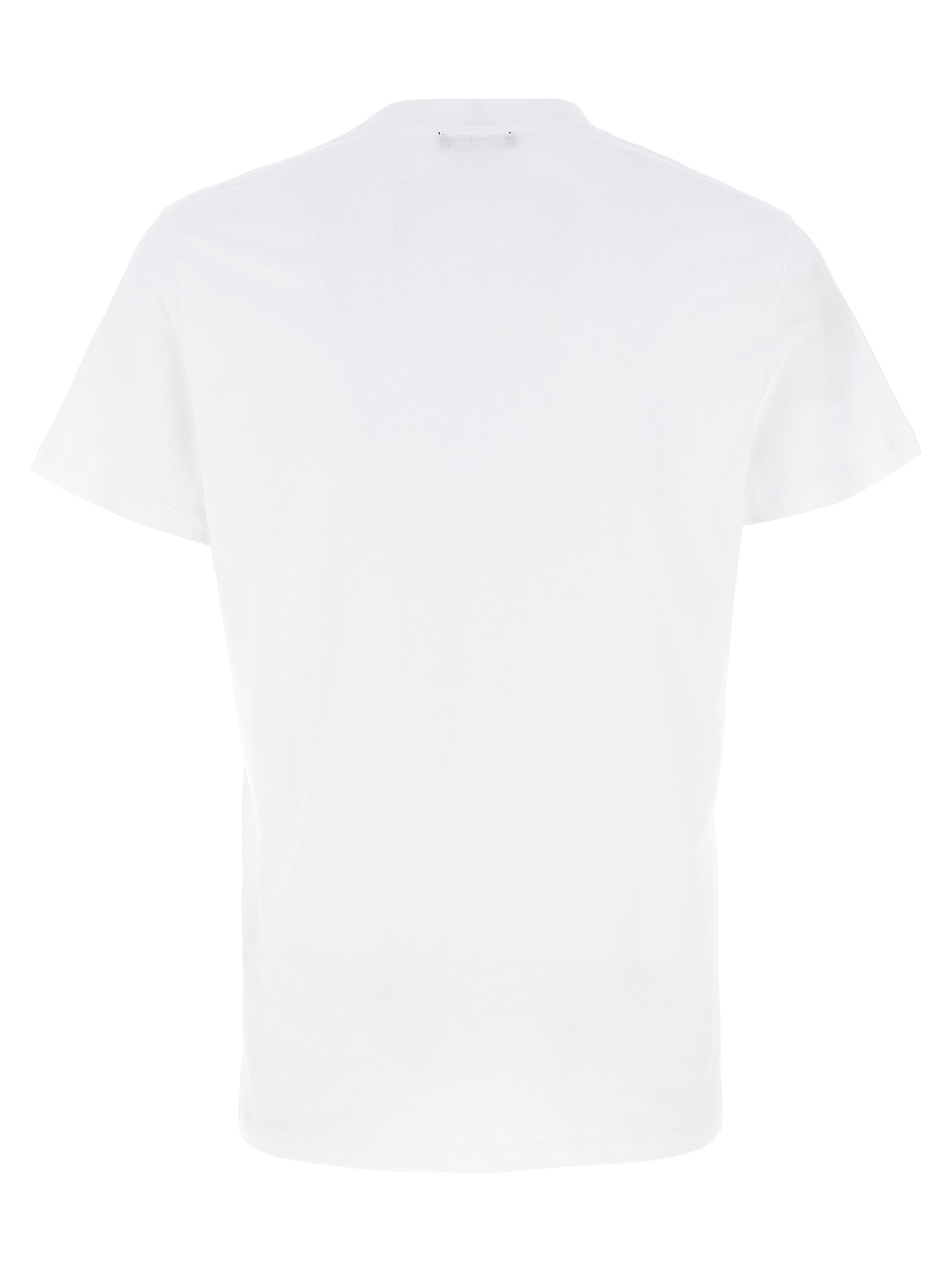 Balmain White Organic Cotton Men's T-Shirt
