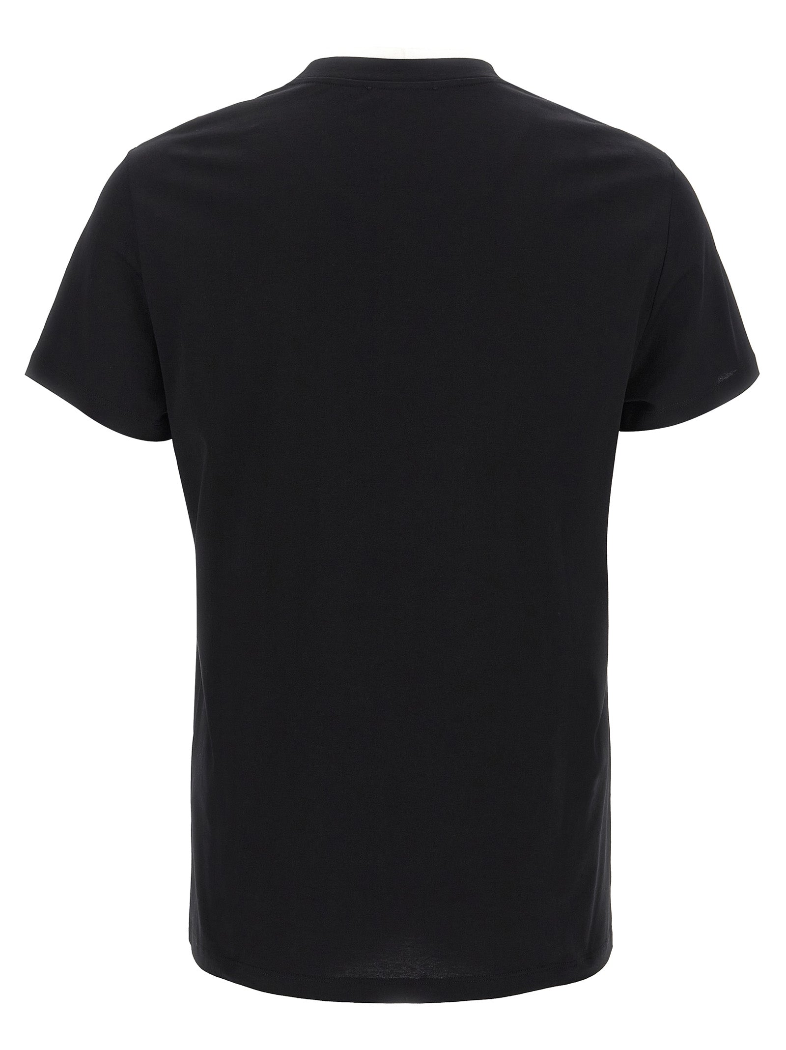 Balmain Black Organic Cotton Men's T-Shirt
