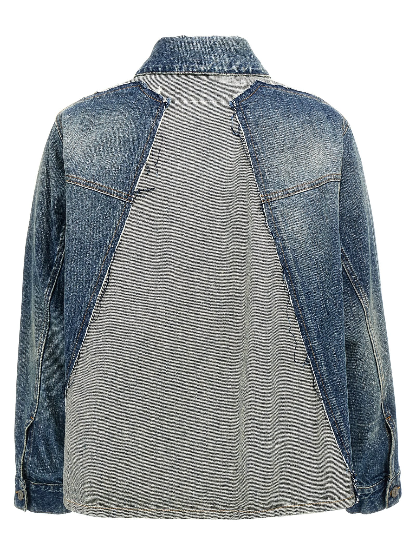MM6 Maison Margiela Blue Cotton Denim Women's Jacket