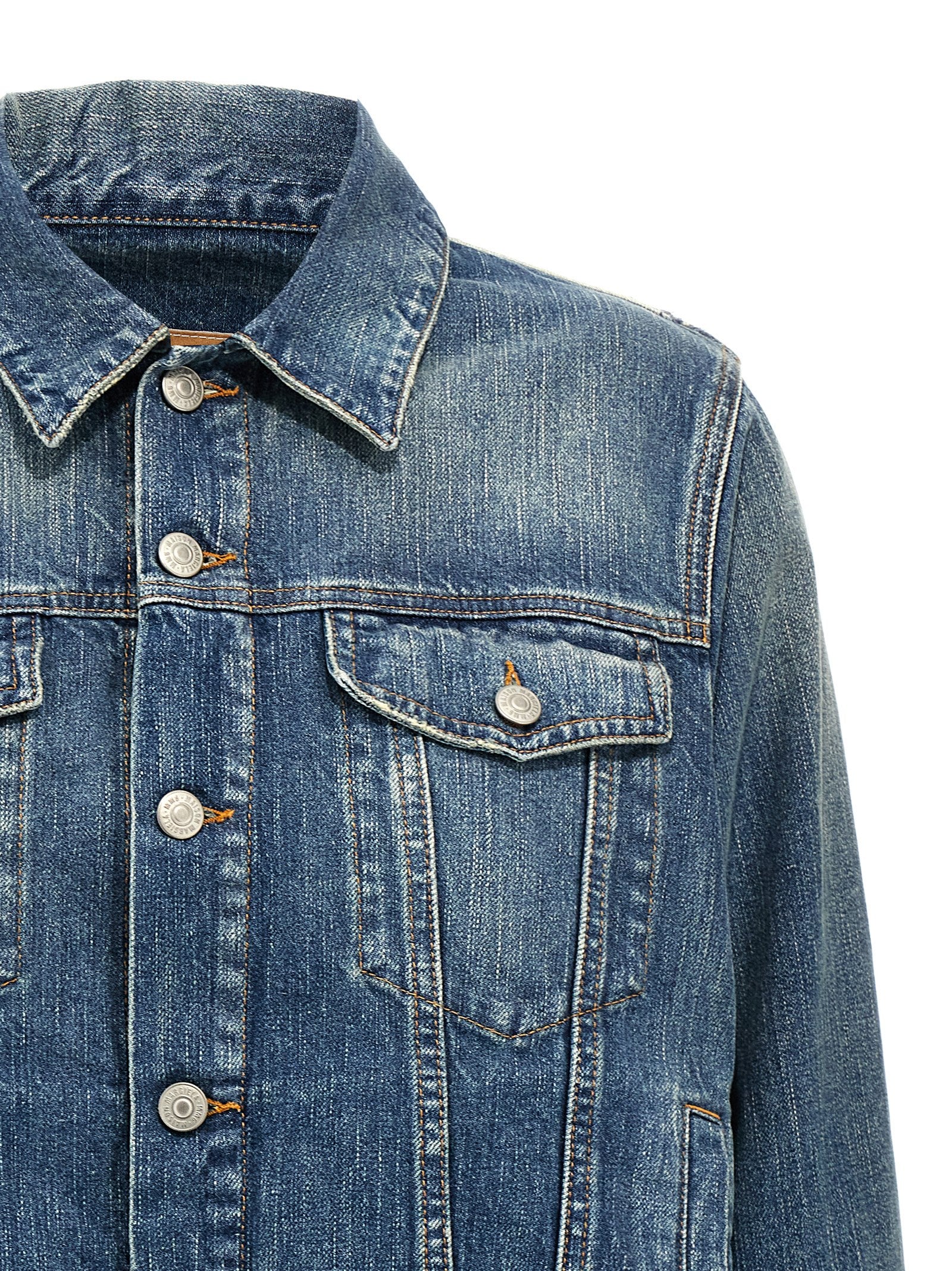 MM6 Maison Margiela Blue Cotton Denim Women's Jacket