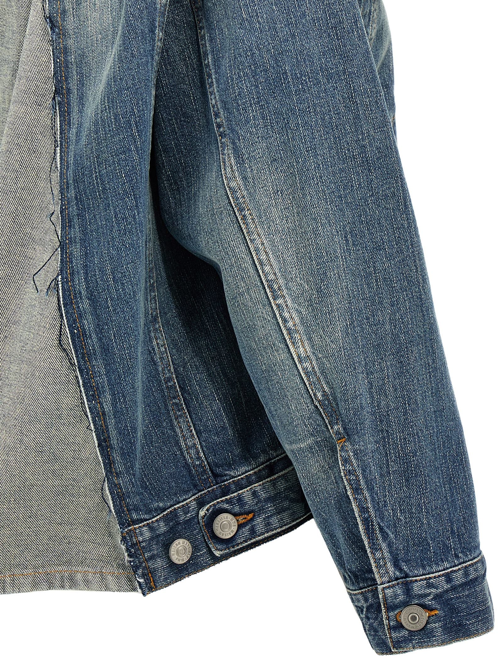 MM6 Maison Margiela Blue Cotton Denim Women's Jacket