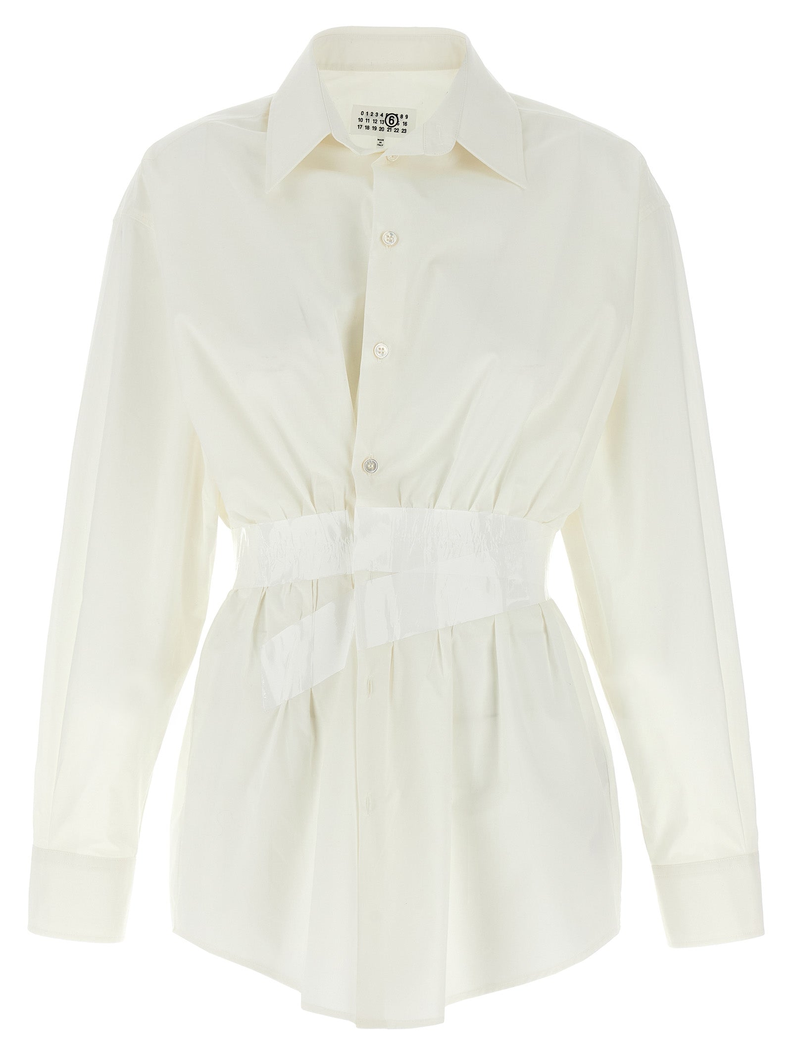 MM6 Maison Margiela White Cotton Women's Blouse
