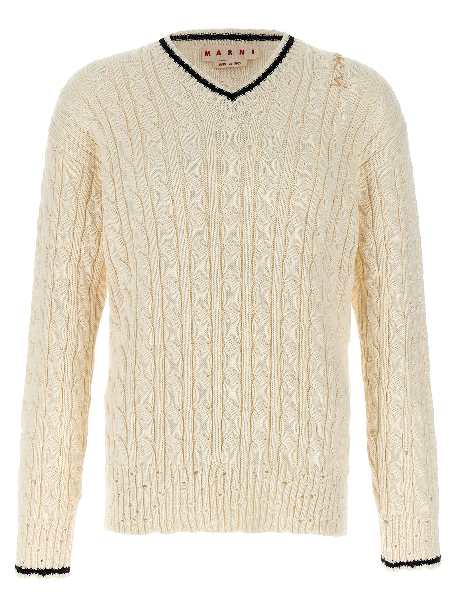 Marni White Cotton Men's Cardigan