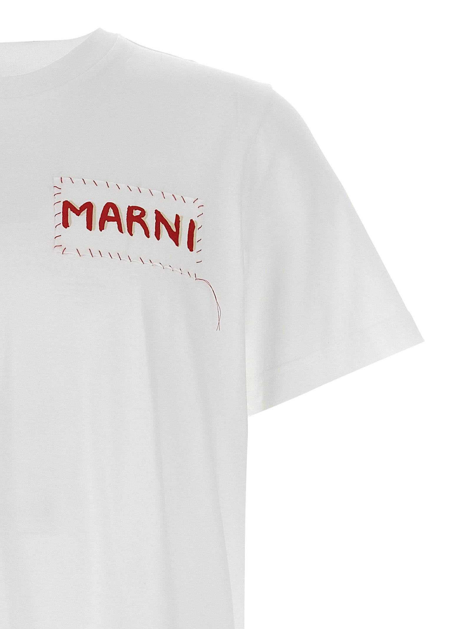 Marni White Cotton Men's T-Shirt