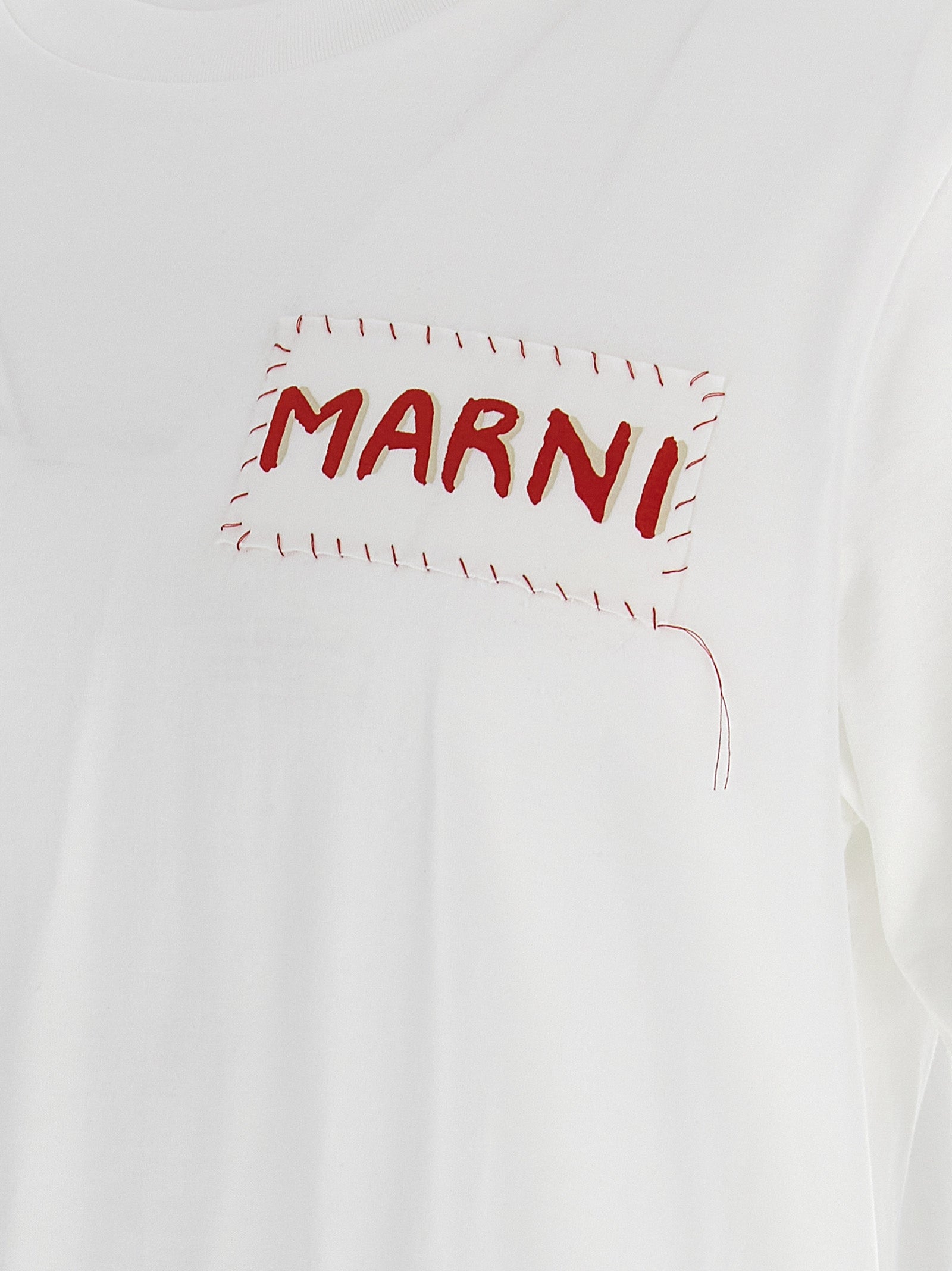 Marni White Cotton Men's T-Shirt