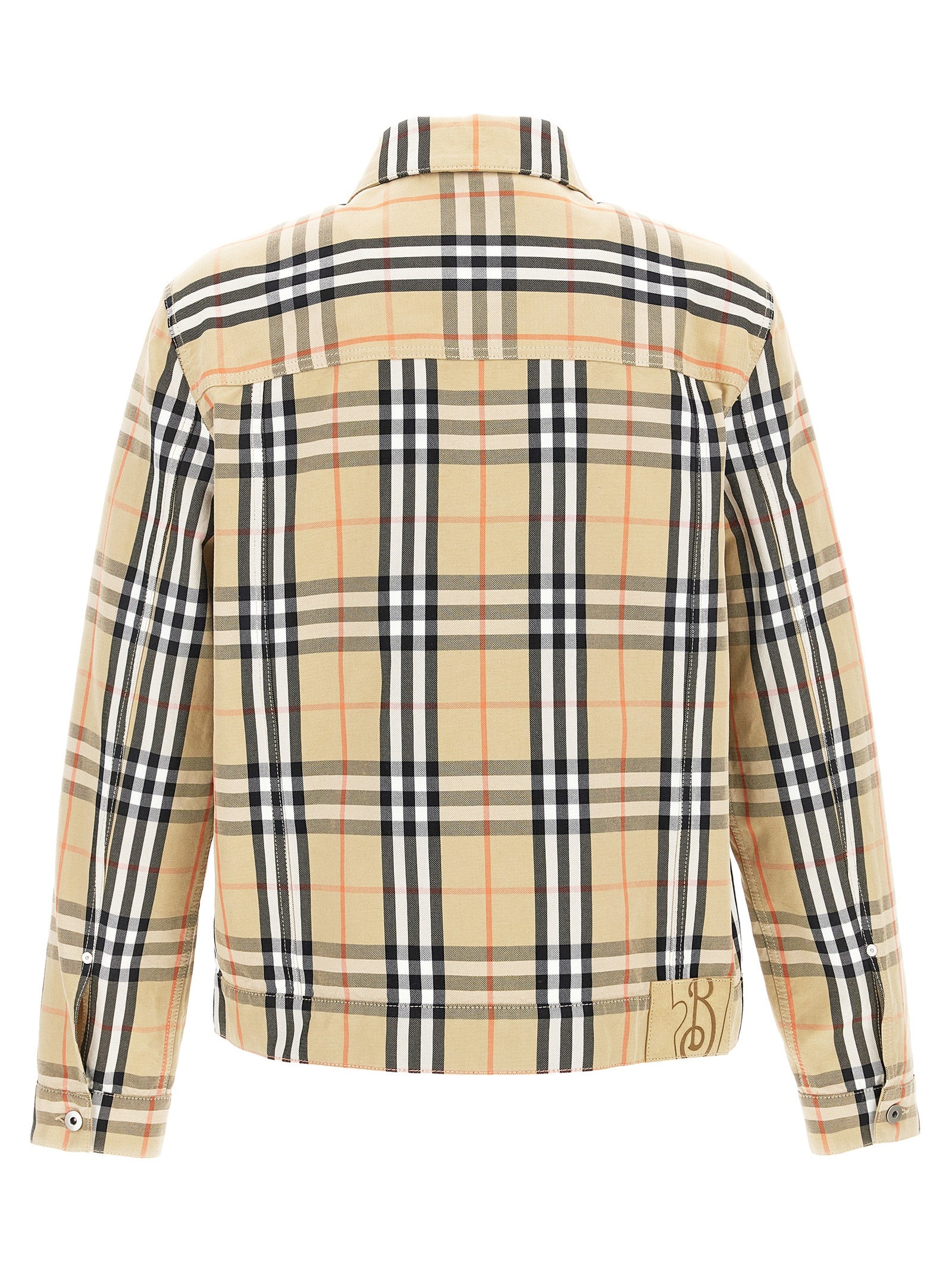 Burberry Beige Cotton Full-Length Men's Jacket