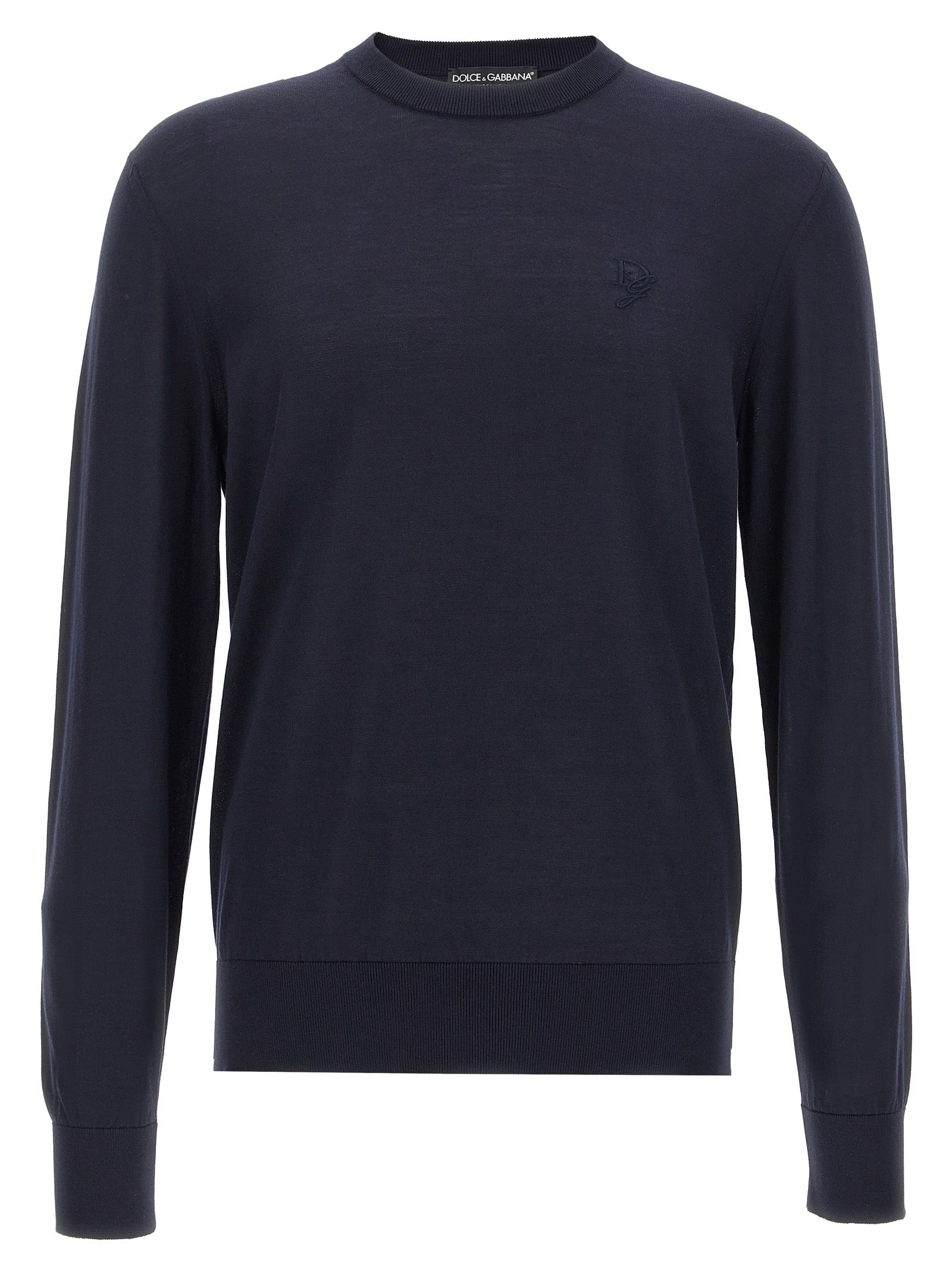 Dolce & Gabbana Blue Silk Men's Cardigan