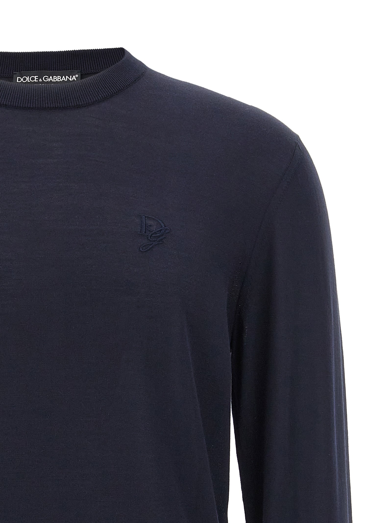 Dolce & Gabbana Blue Silk Men's Cardigan