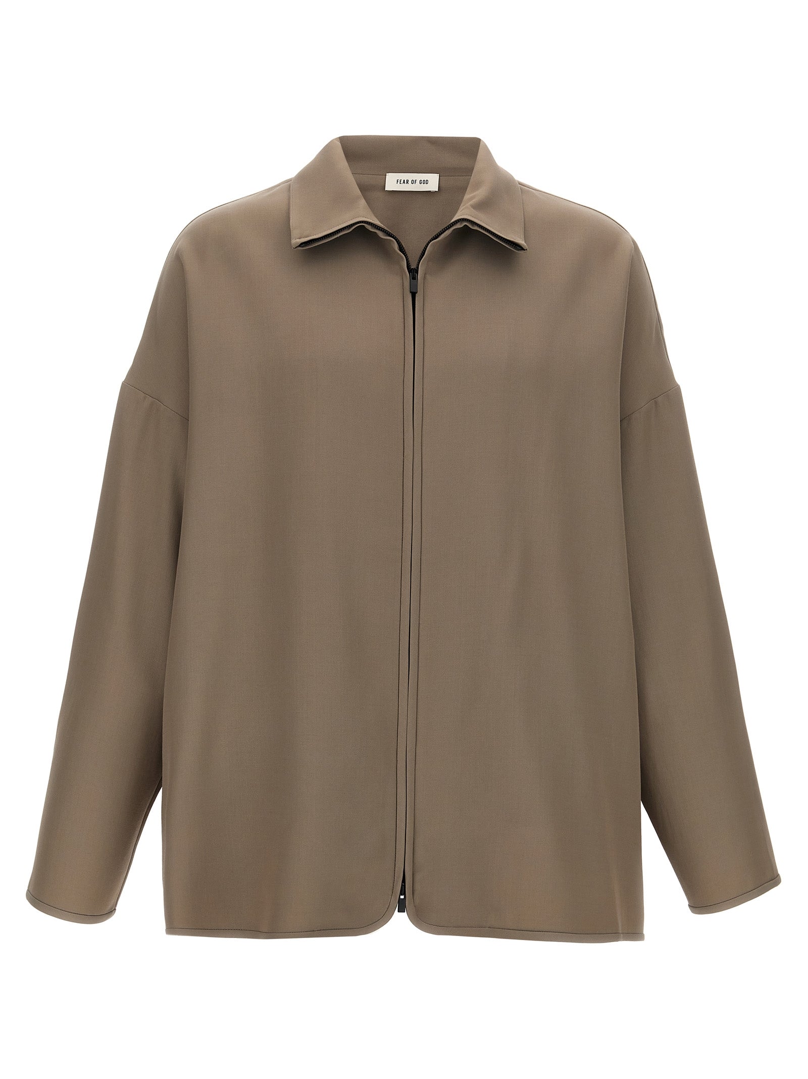 Fear Of God Beige Virgin Wool Full-Length Men's Jacket