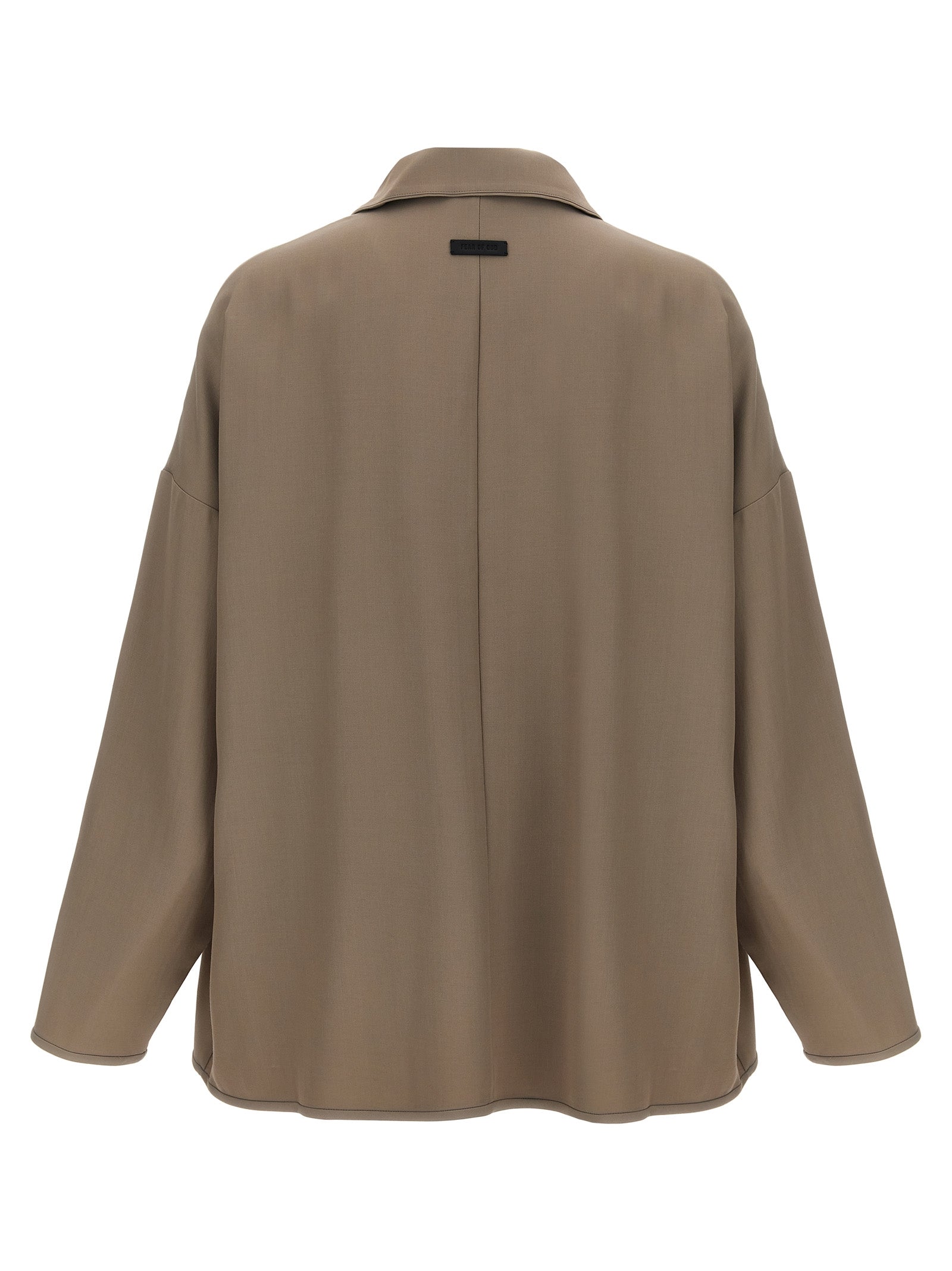 Fear Of God Beige Virgin Wool Full-Length Men's Jacket