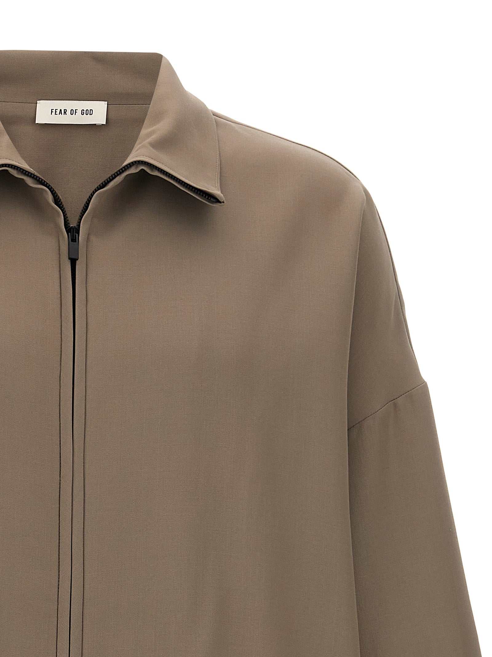 Fear Of God Beige Virgin Wool Full-Length Men's Jacket