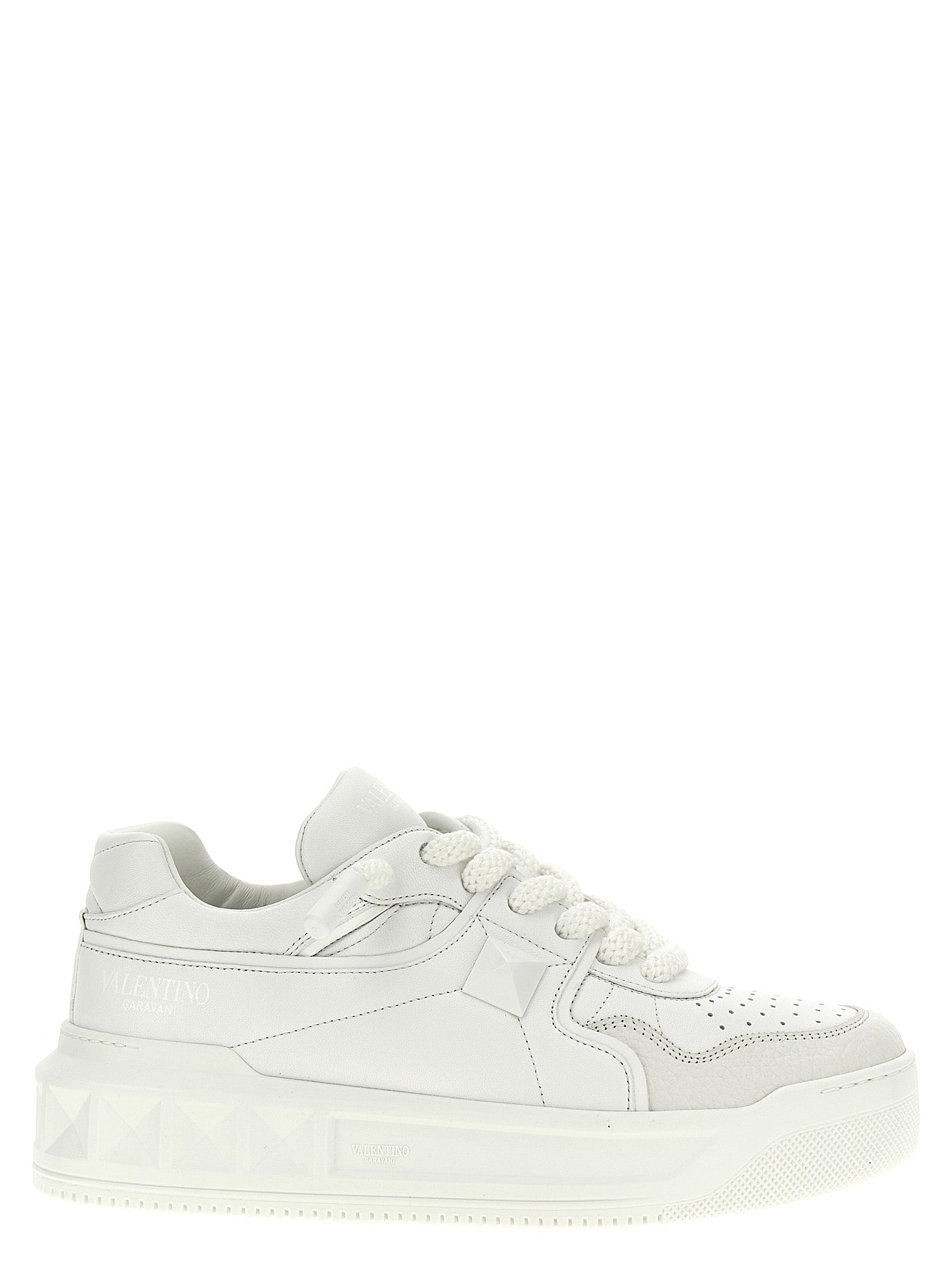 Valentino Garavani White Calfskin Chunky Men's Sneakers