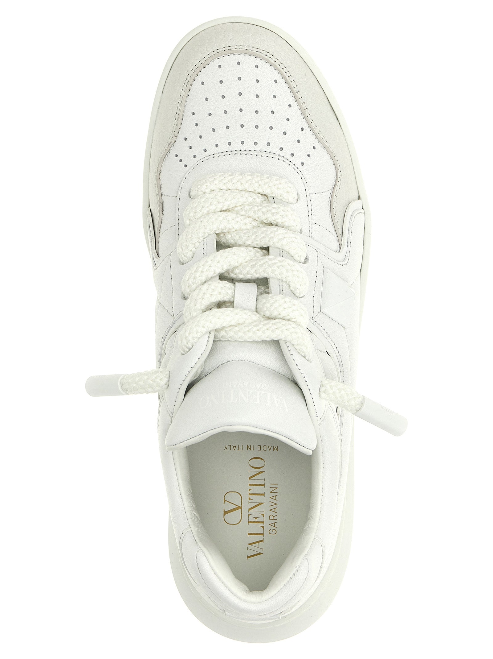 Valentino Garavani White Calfskin Chunky Men's Sneakers