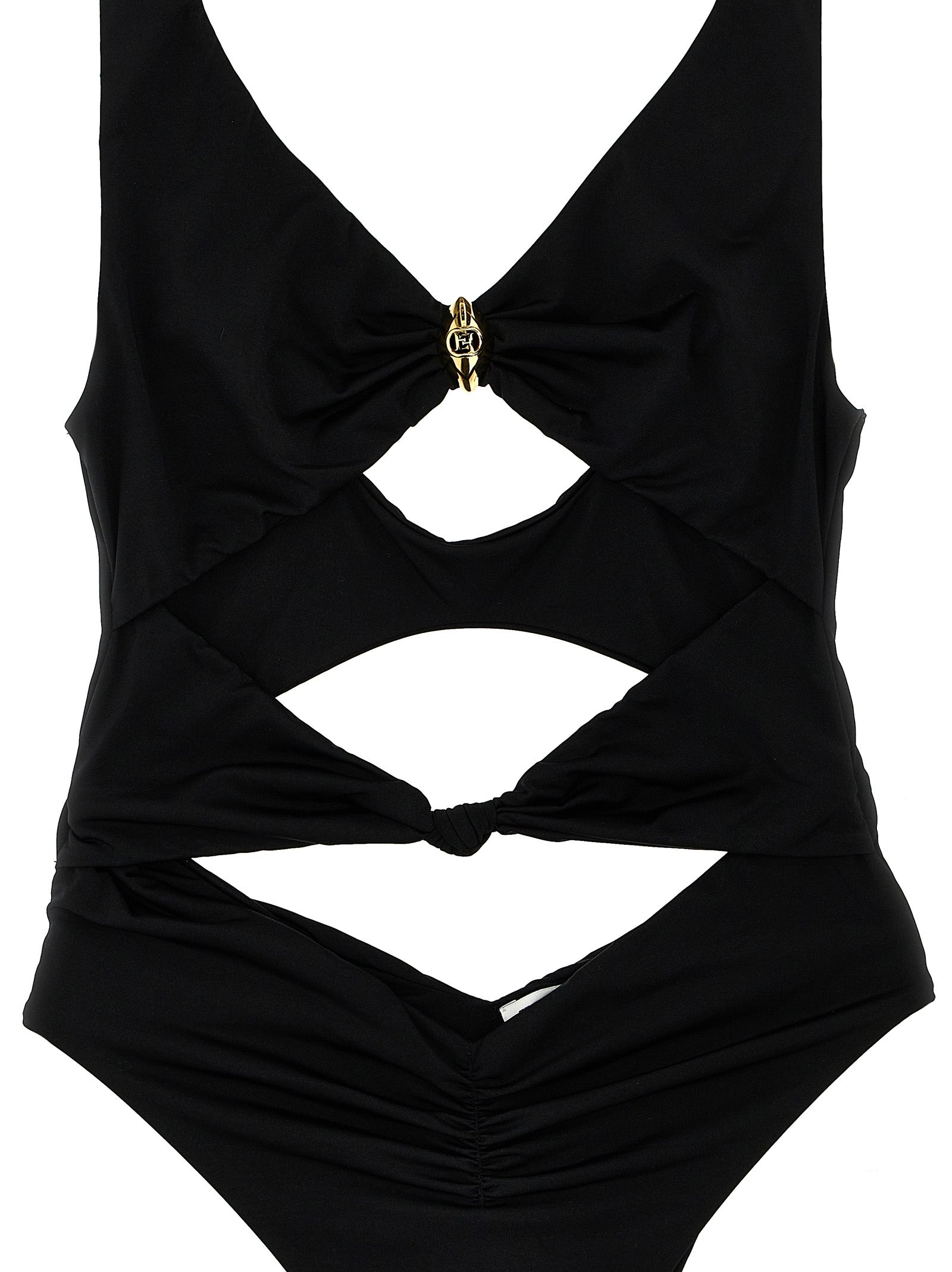 Elisabetta Franchi Black Polyamide One-Piece Women's Swimsuit