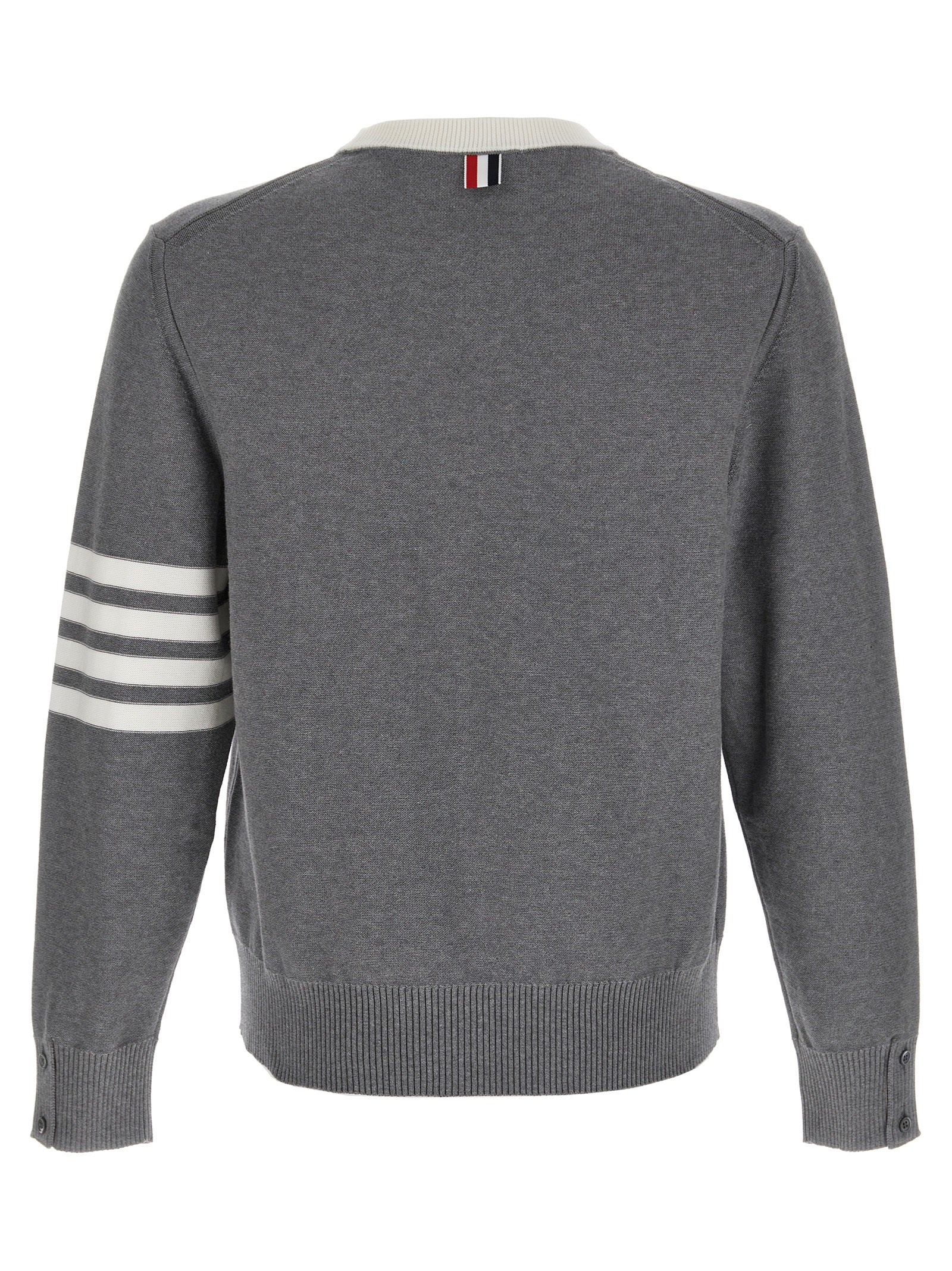 Thom Browne Gray Cotton Men's Cardigan
