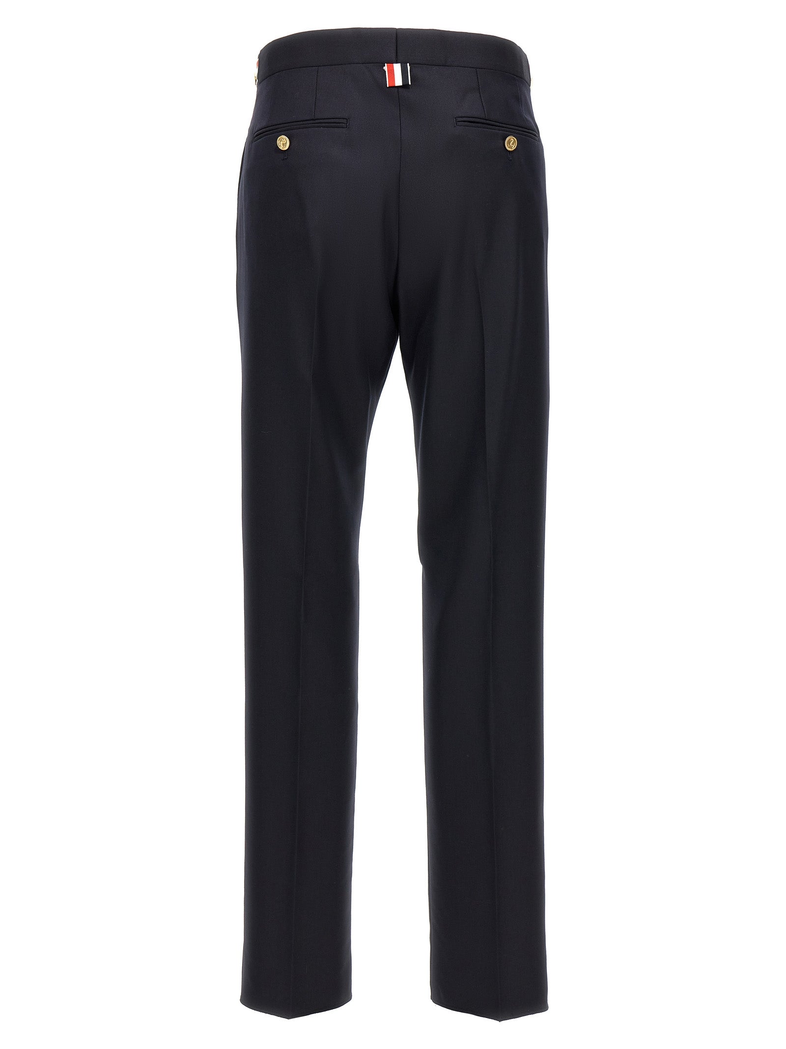 Thom Browne Blue Wool Casual Men's Pants