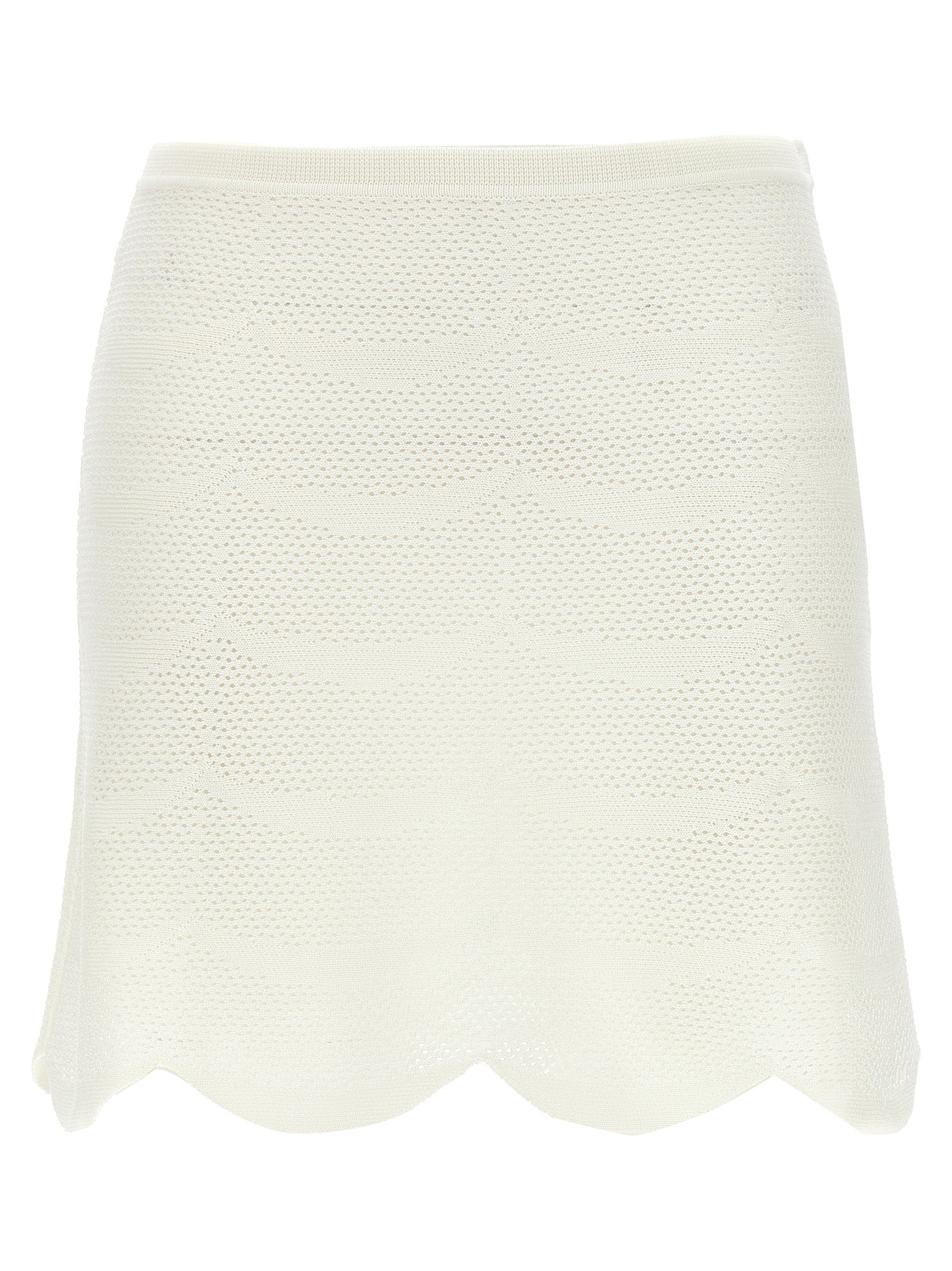 Tom Ford White Cotton Long Women's Skirt